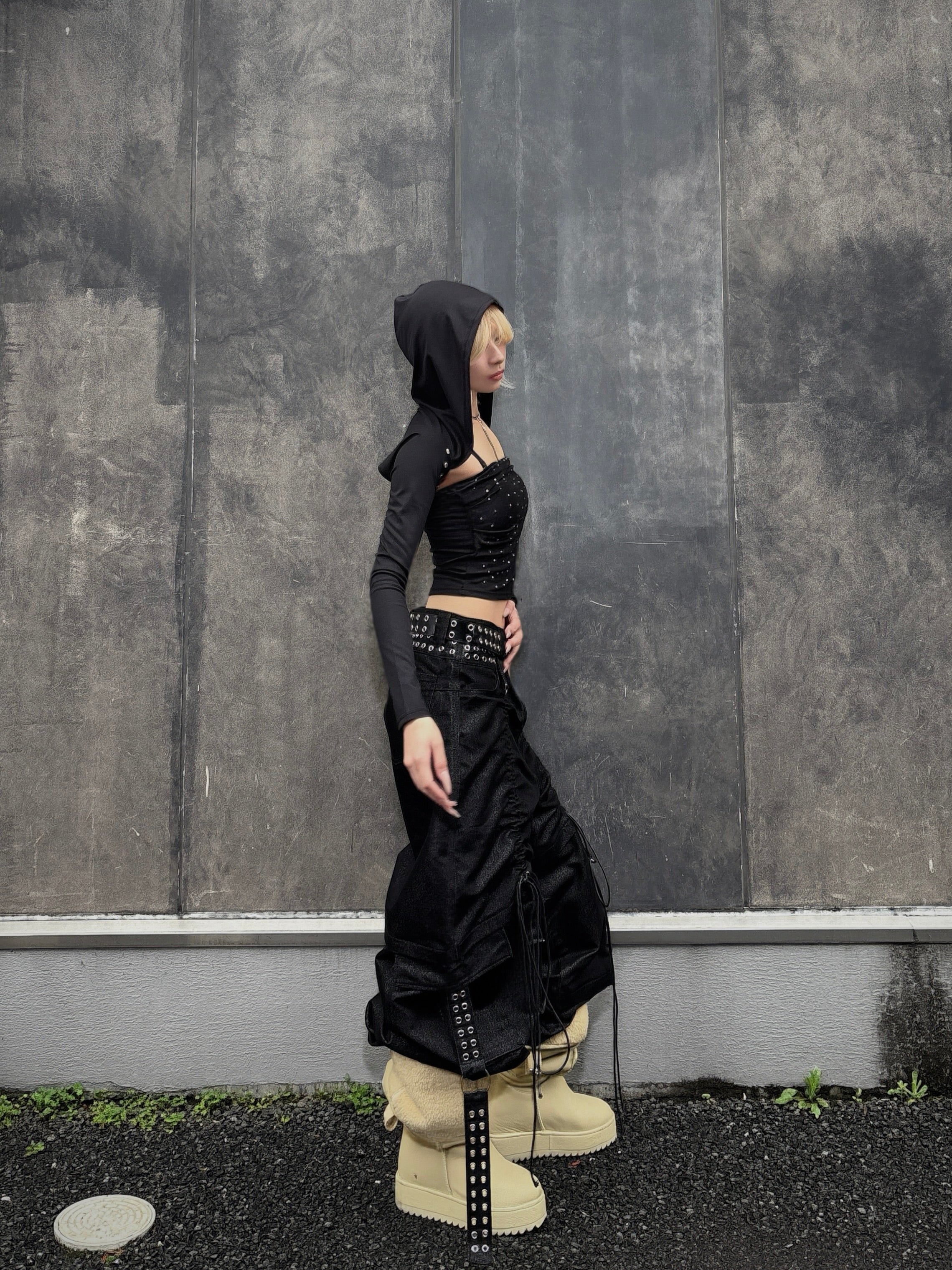 国際配送【Never mind the XU】rhinestone tubetops