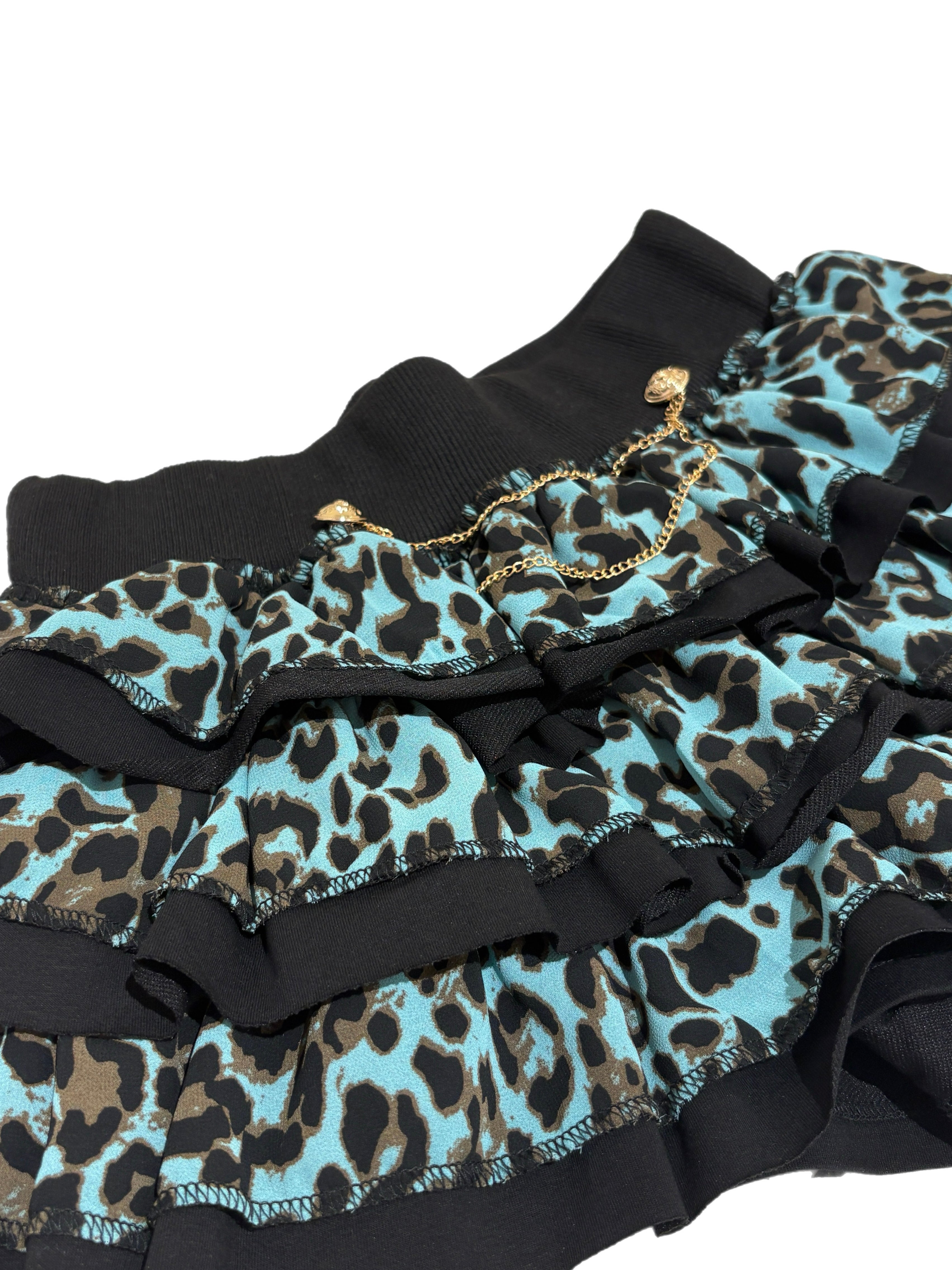 【BABY09】 baby leopard frill skirt (2color)