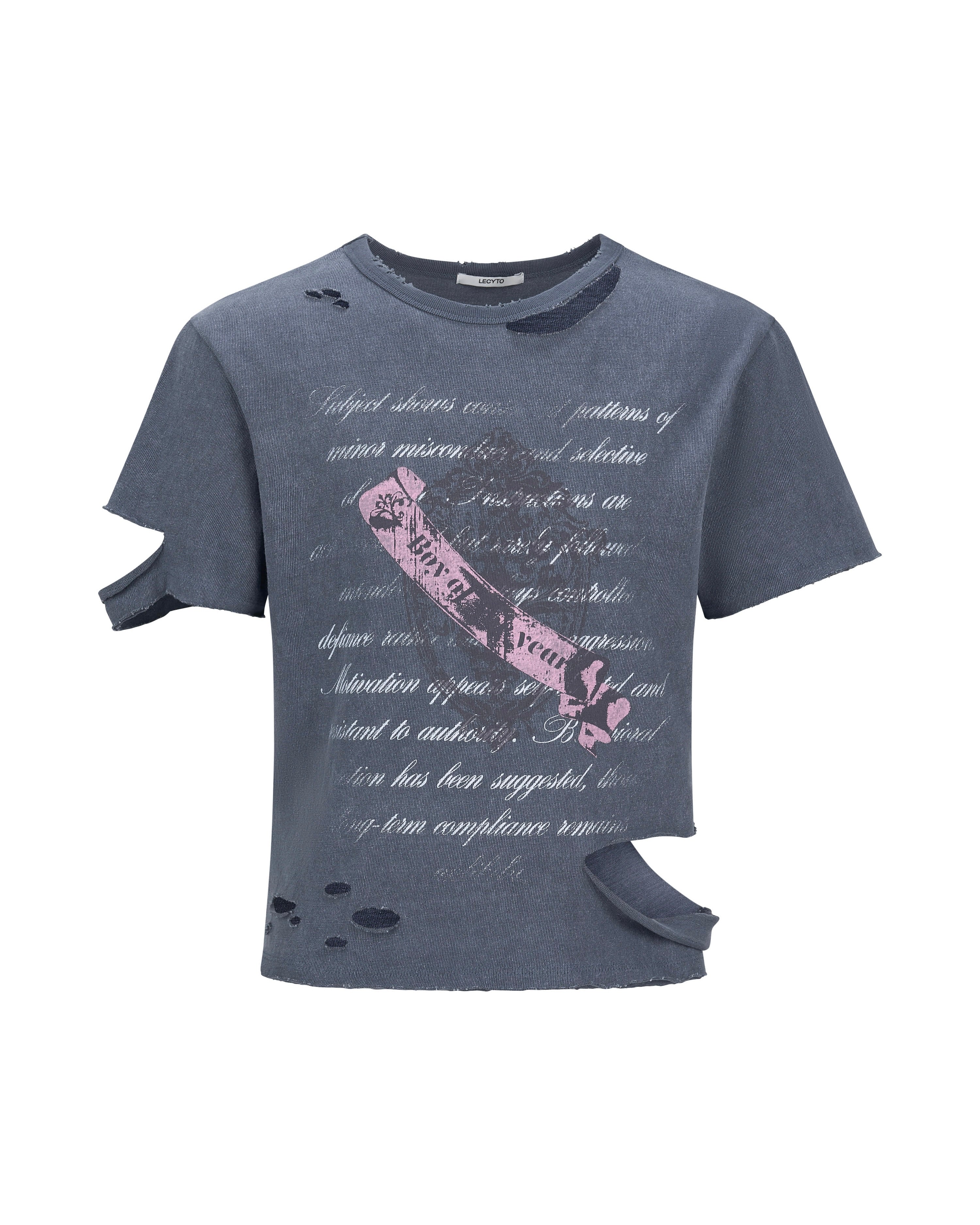 【LECYTO】Pigment Rupture T-Shirt