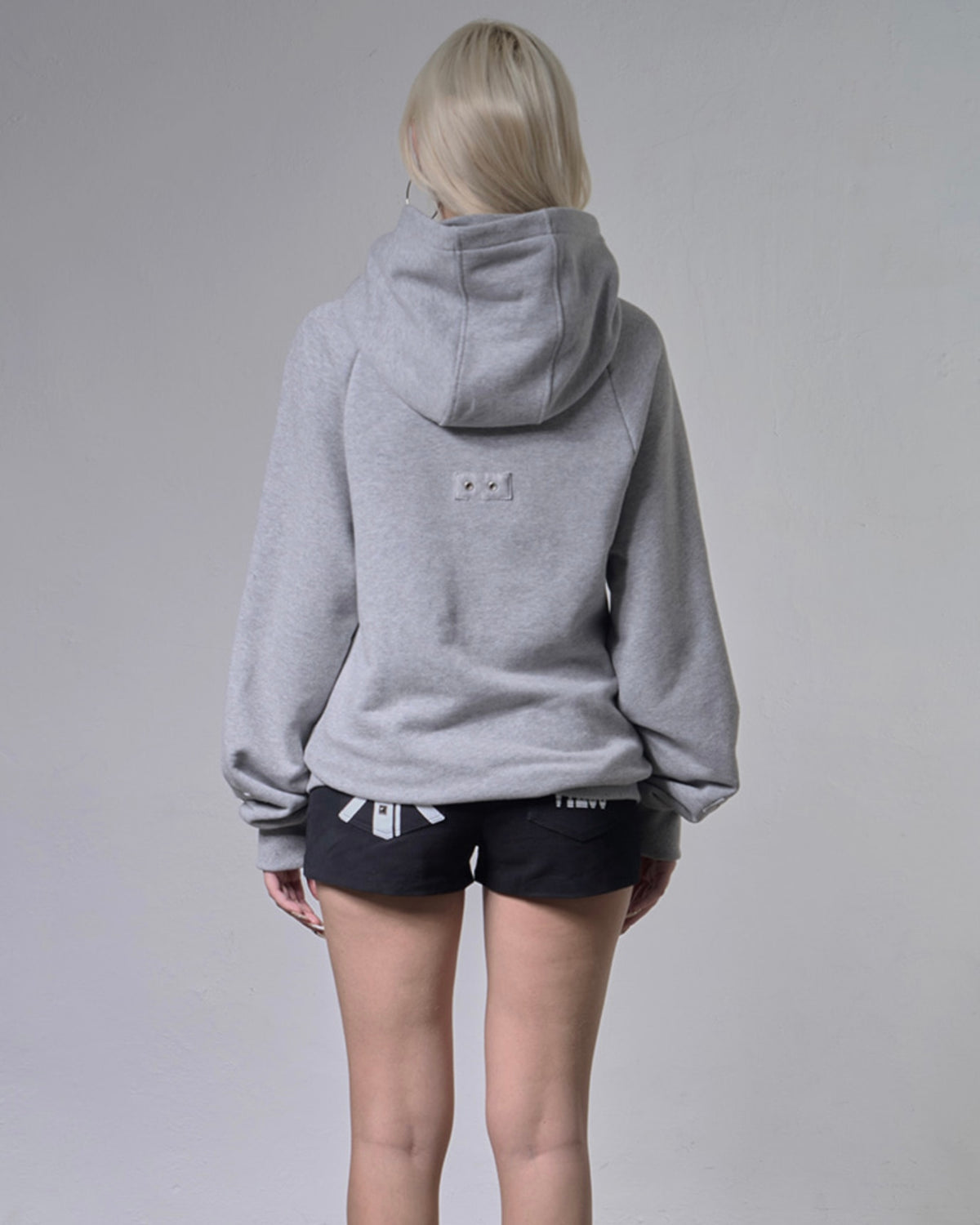 【FANCY CLUB】LAYER BUCKLE HOODED ZIP-UP