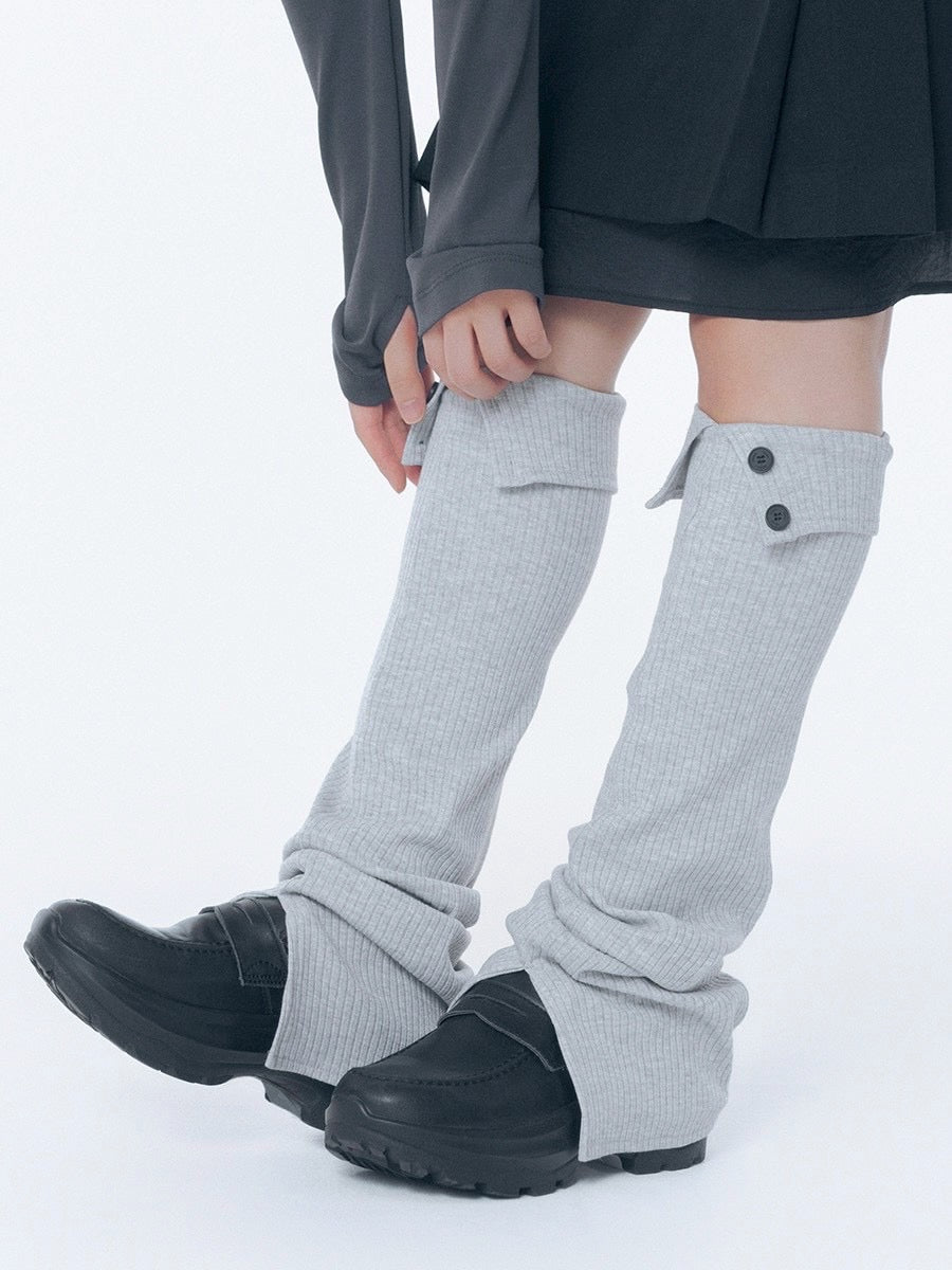 【Miseki seoul】Button slit leg warmer