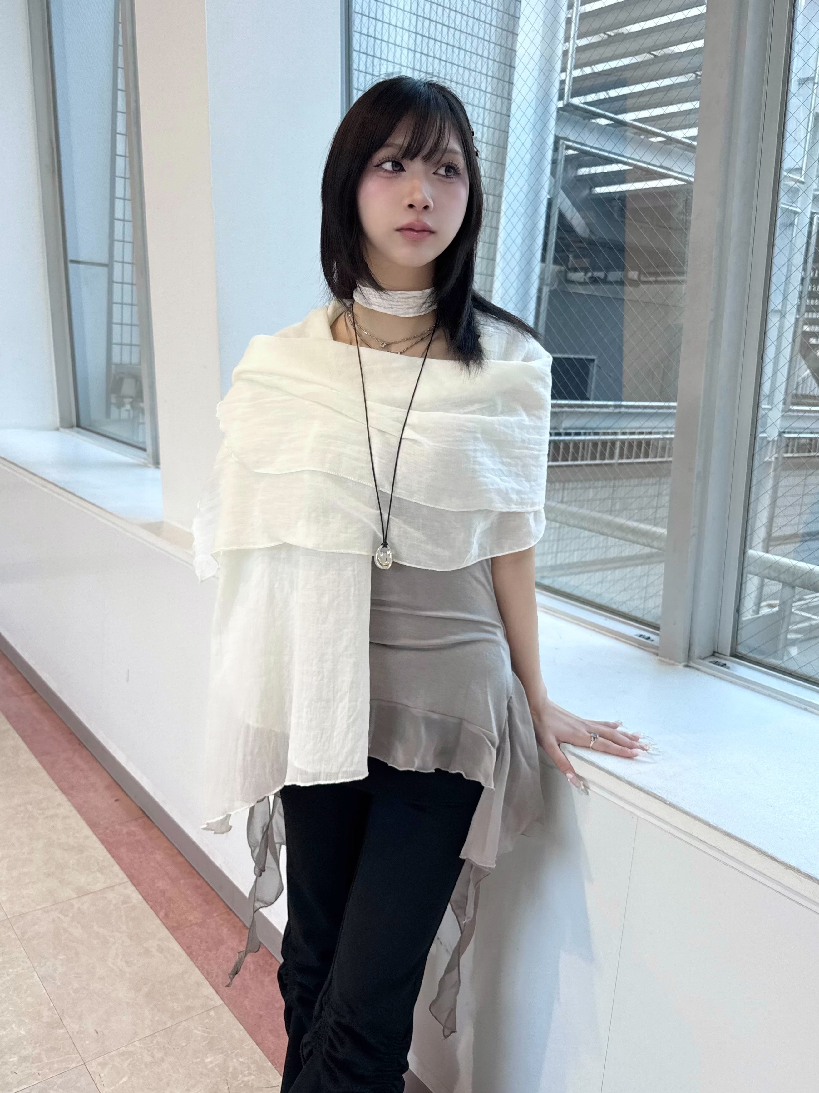 受注制【nmtc+】simple color scarf (4color)