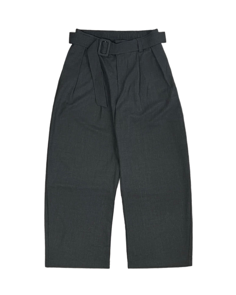 受注制【Chikashitsu +】belt tuck wide slacks (3color)