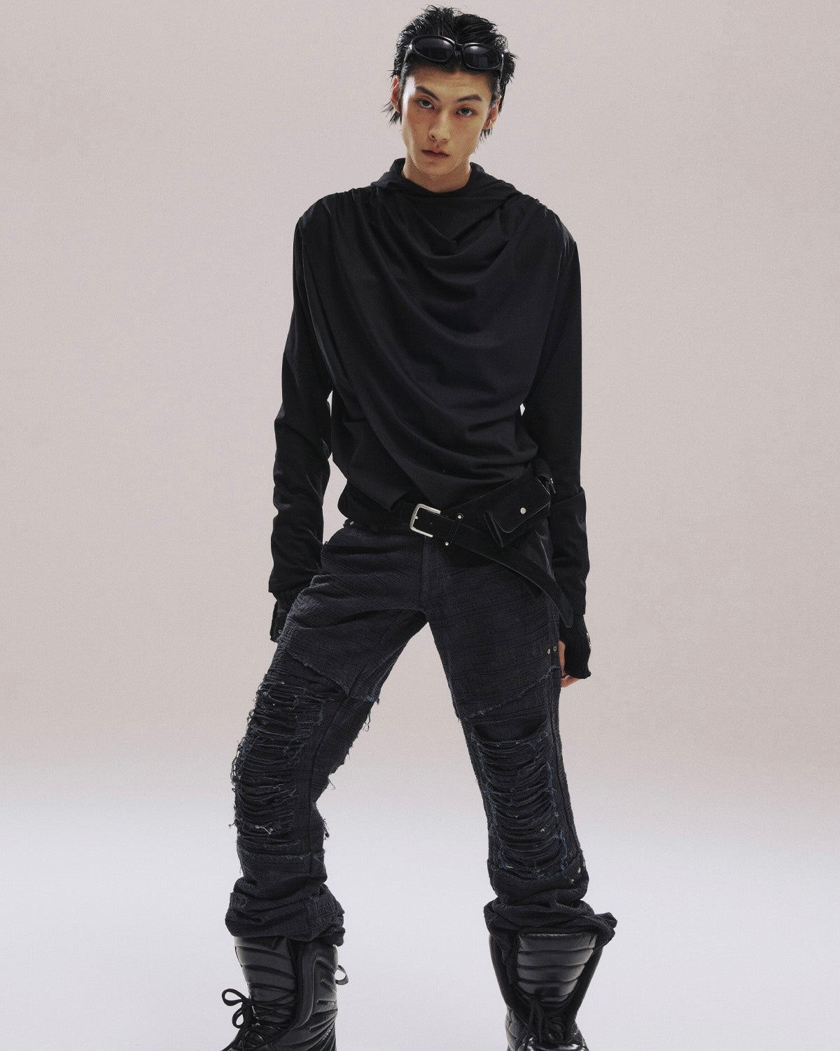 【LECYTO】Avant-garde Drape Hood