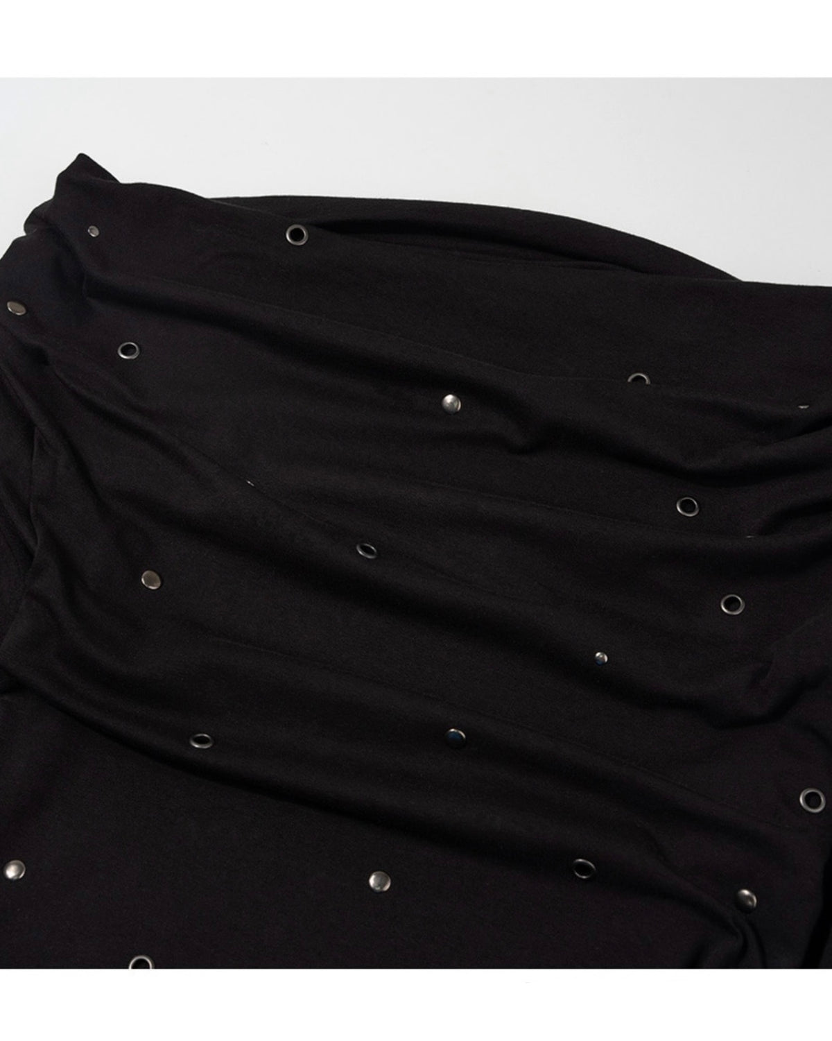 【FANCY CLUB】EYELET COWL ONE-SHOULDER TOP