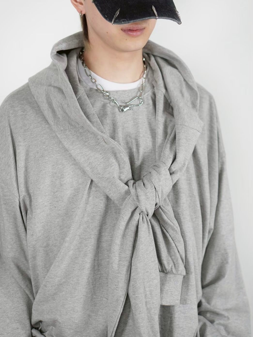 【Chikashitsu +】layered oversized long sleeve (2color)