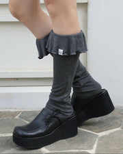 【Uglyshadow】RUFFLE LONG SOCKS