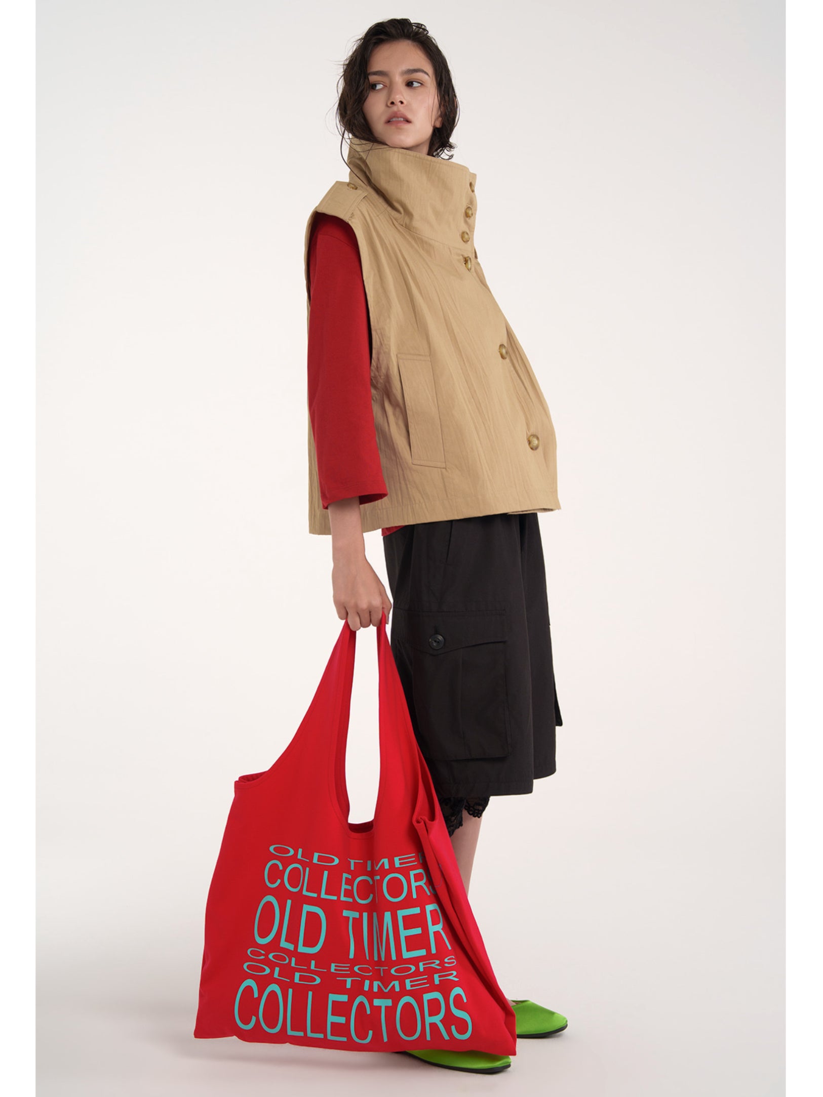 【ESC STUDIO】Big old timer market bag