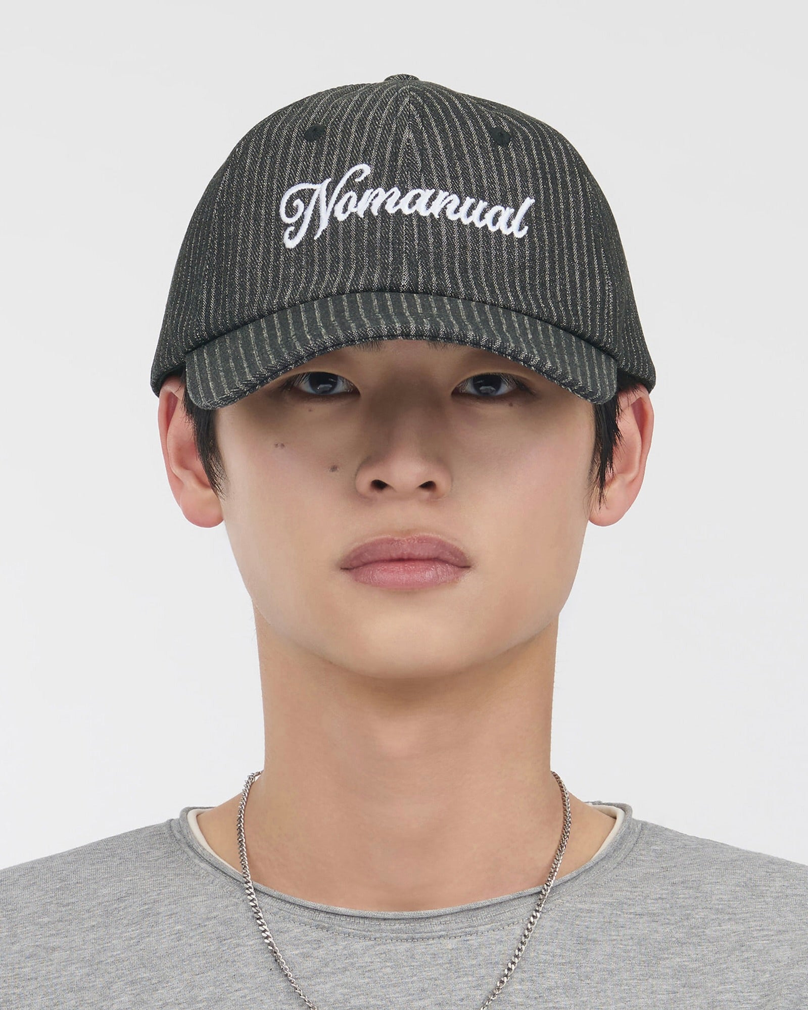 【NOMANUAL】NM STRIPE BALL CAP