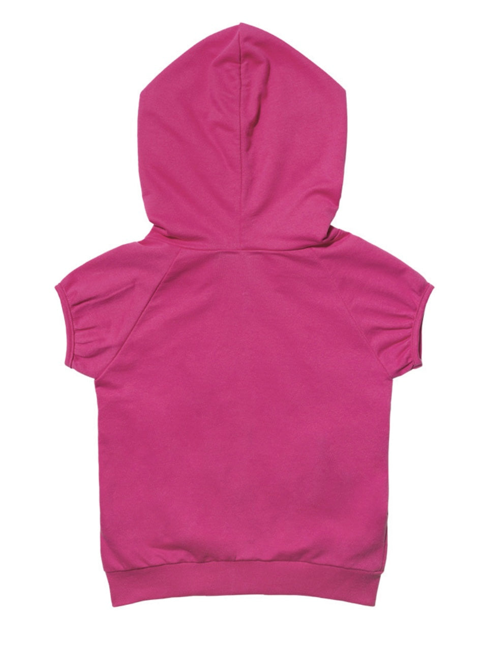 【FANCY CLUB】HOTFIX PUFF SLEEVE HOOD ZIP-UP