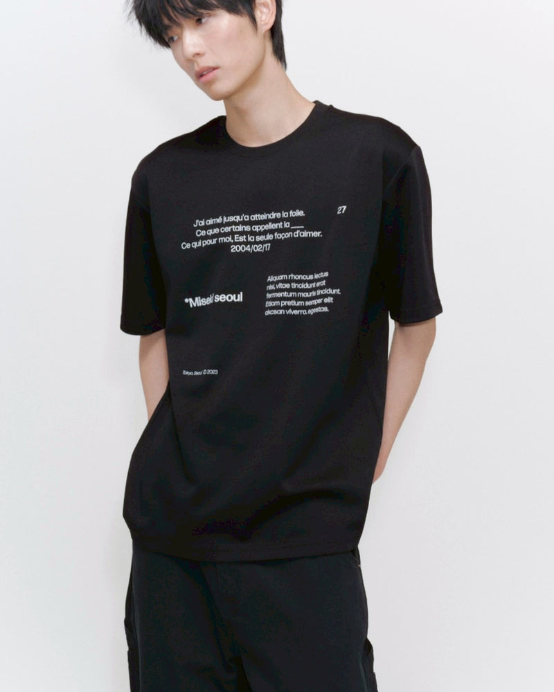 【Miseki seoul】Miseki typography short sleeves