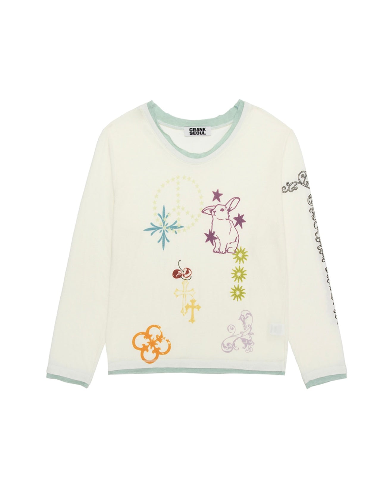 【CRANK】TATOO LAYERED TOP