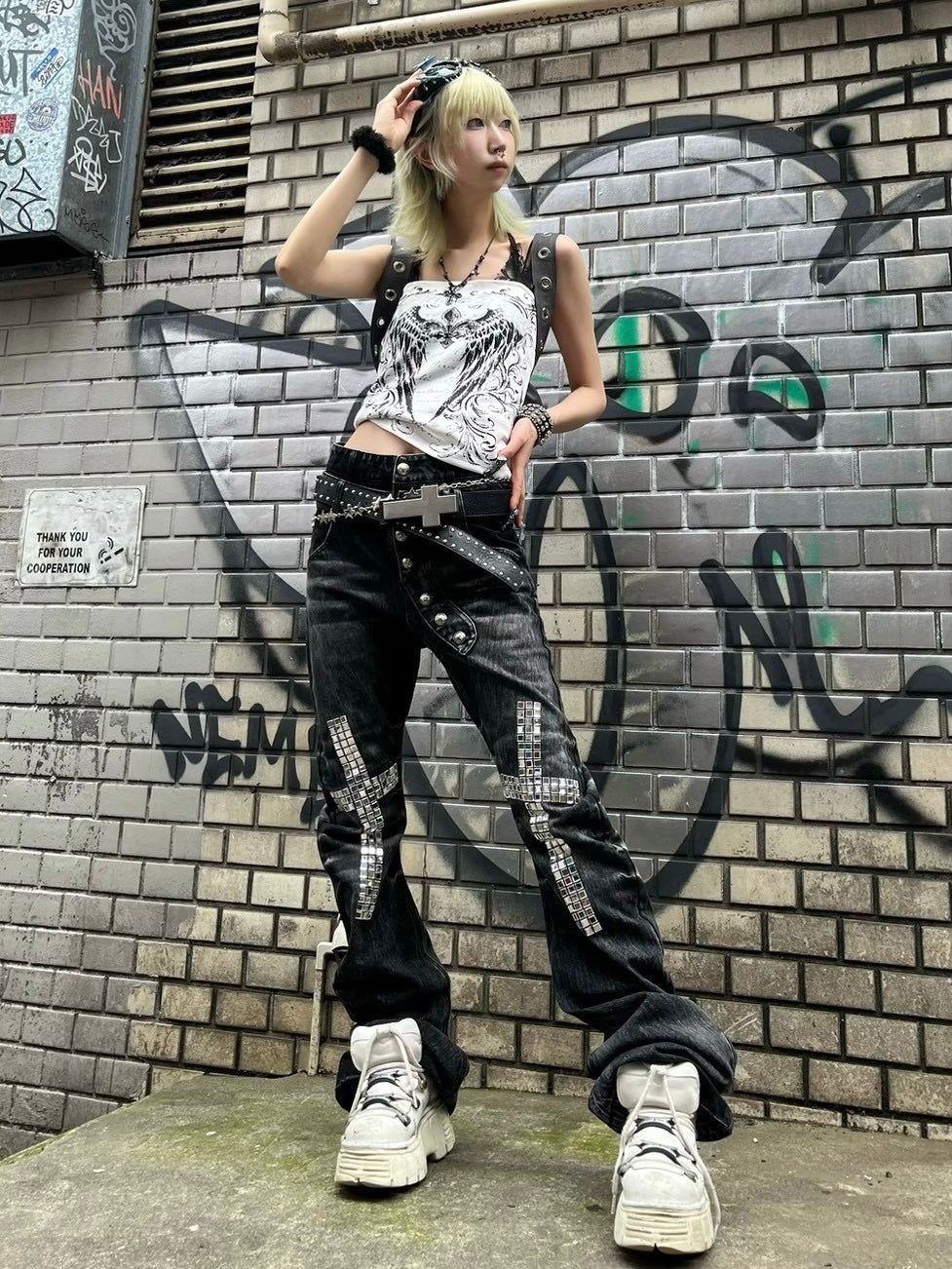 7/11 20:00発売 国際配送【BABY09】Gothic layered camisole (3color)
