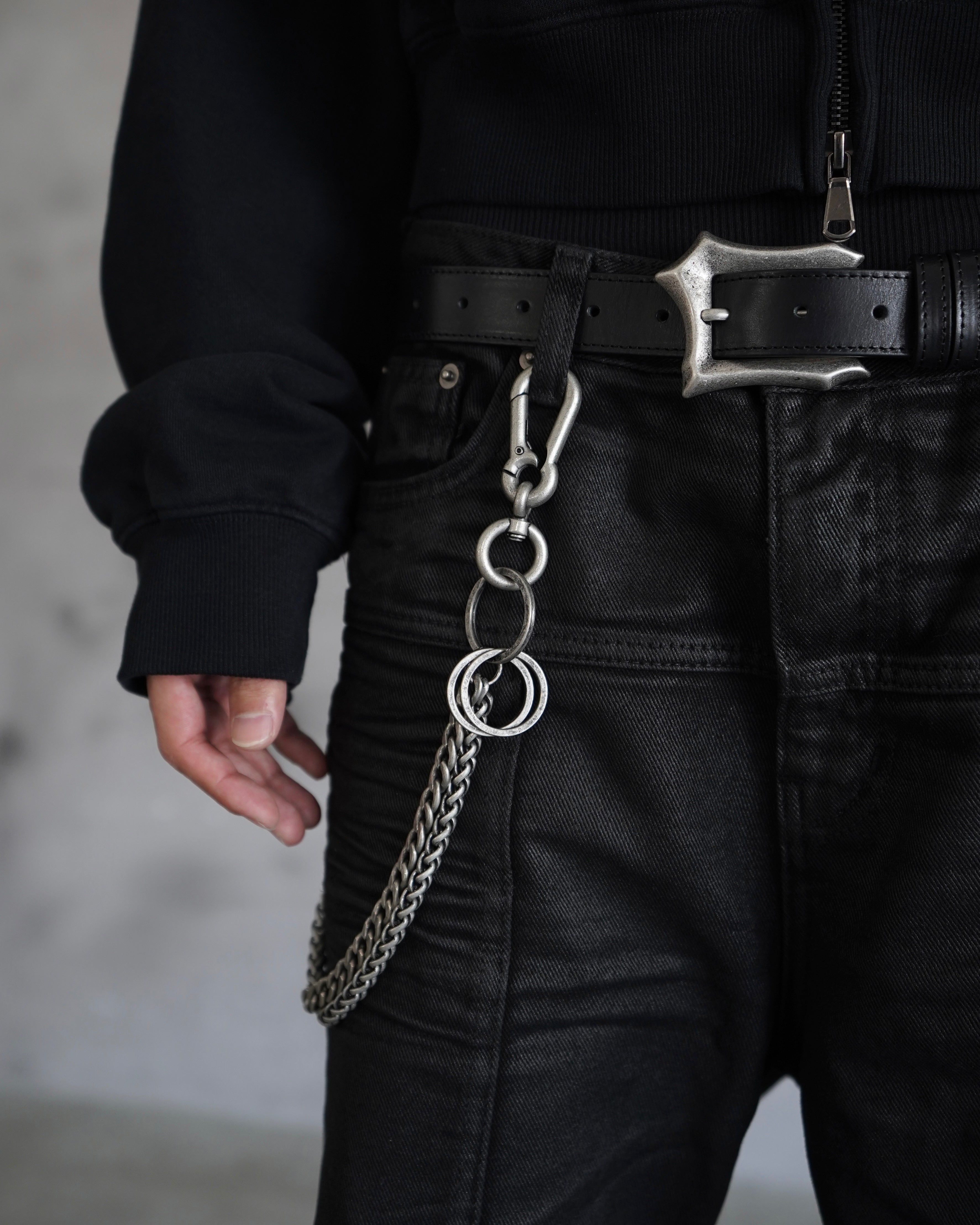 【CHIKASHITSU PLUS HIGH】Industrial link wallet chain