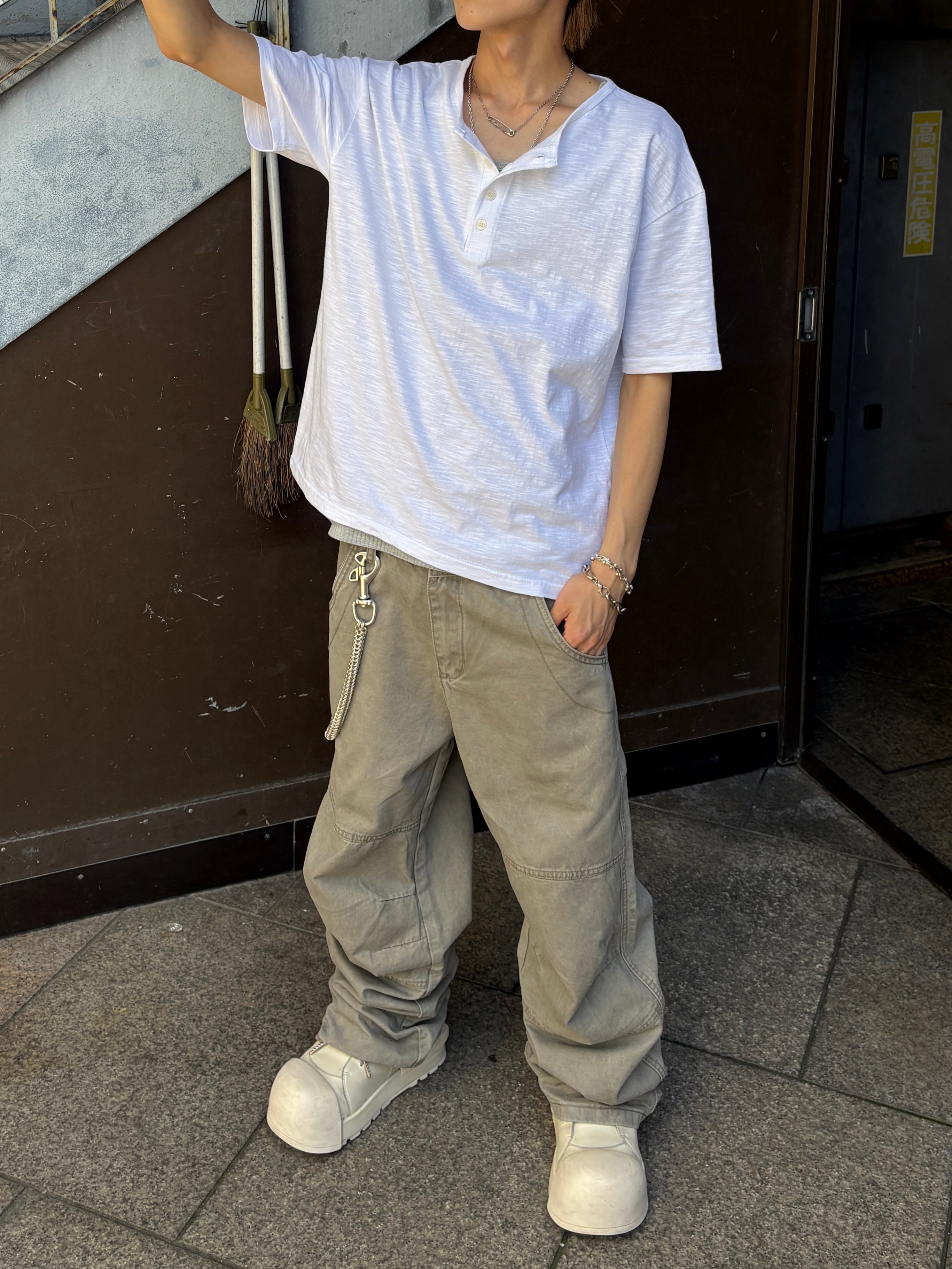 受注制【youll】Semi wide cotton pants (2color)
