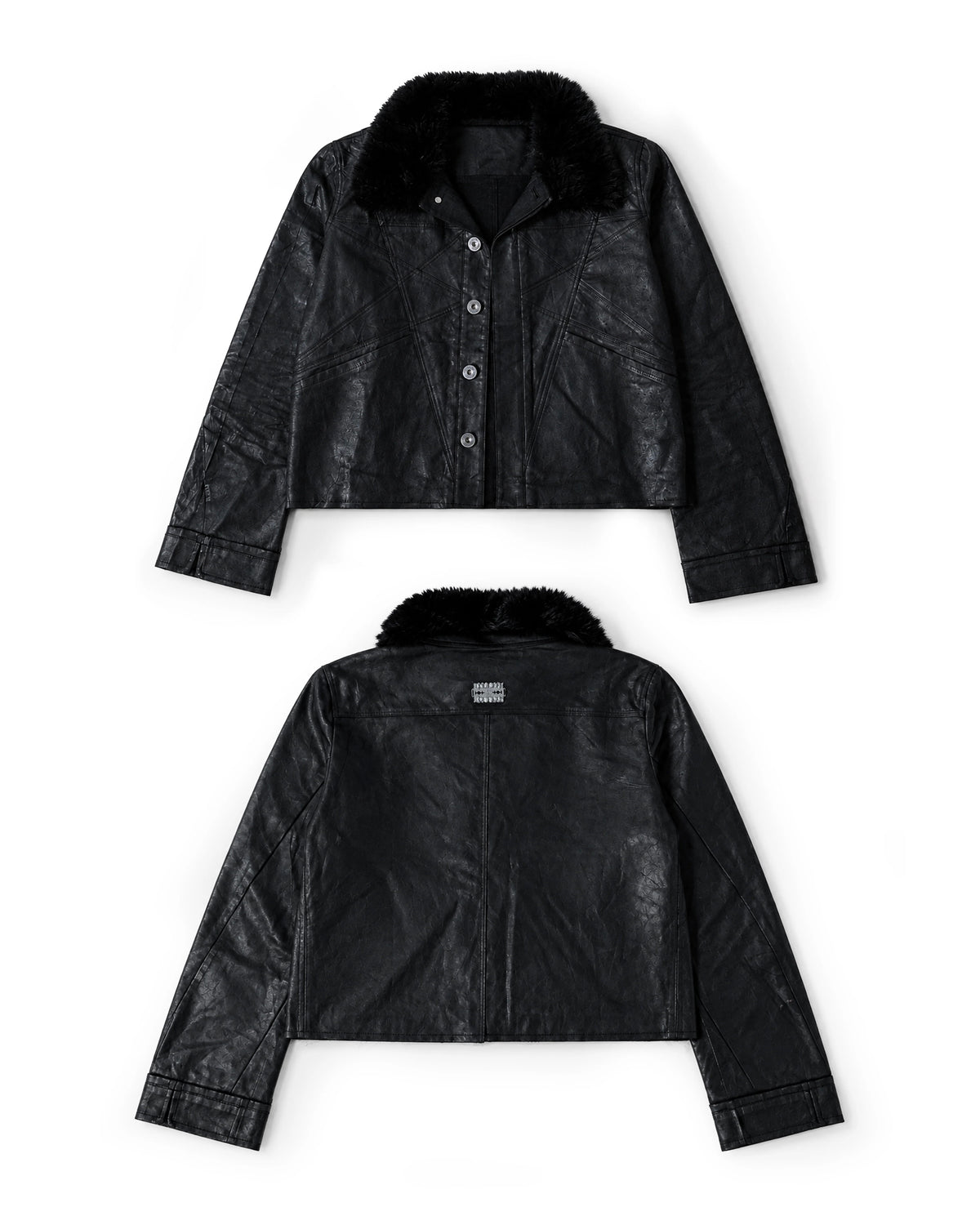 【Thought We Friends】Ryuk Fur Collar Workshirt