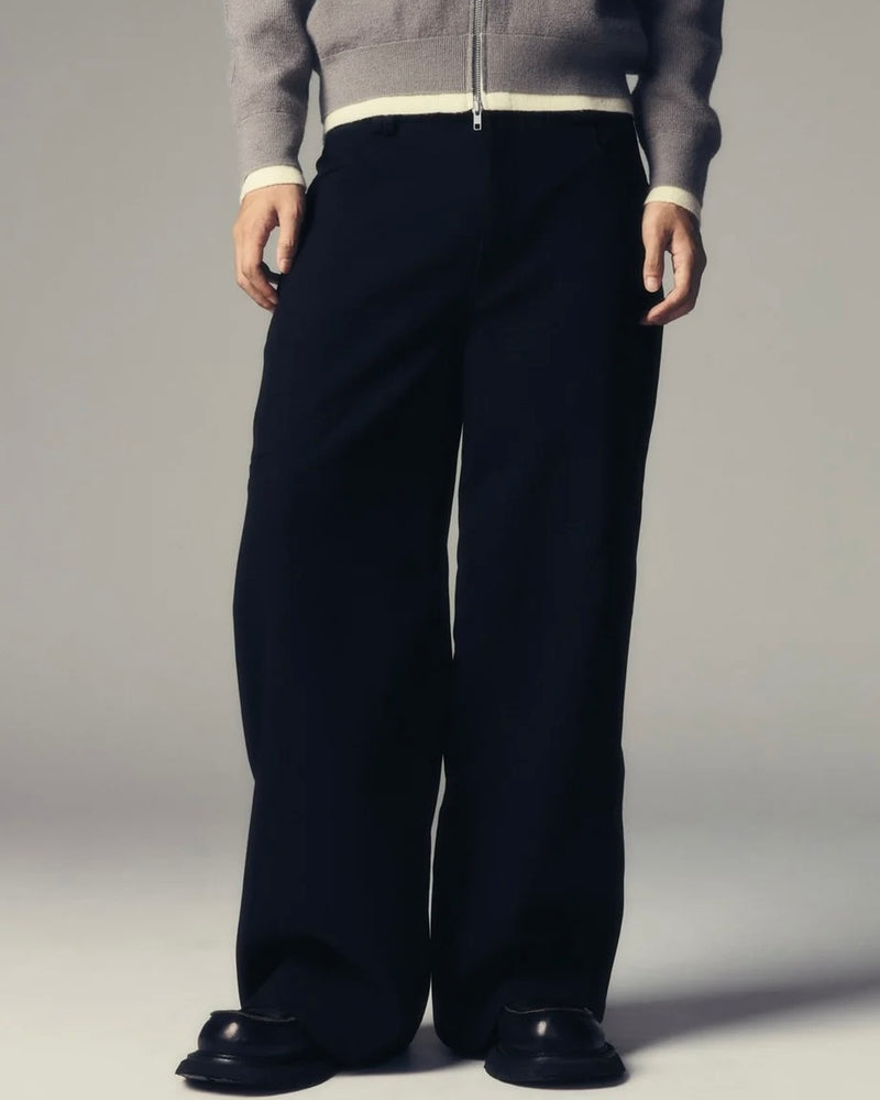 【CS】utility drape wide trousers