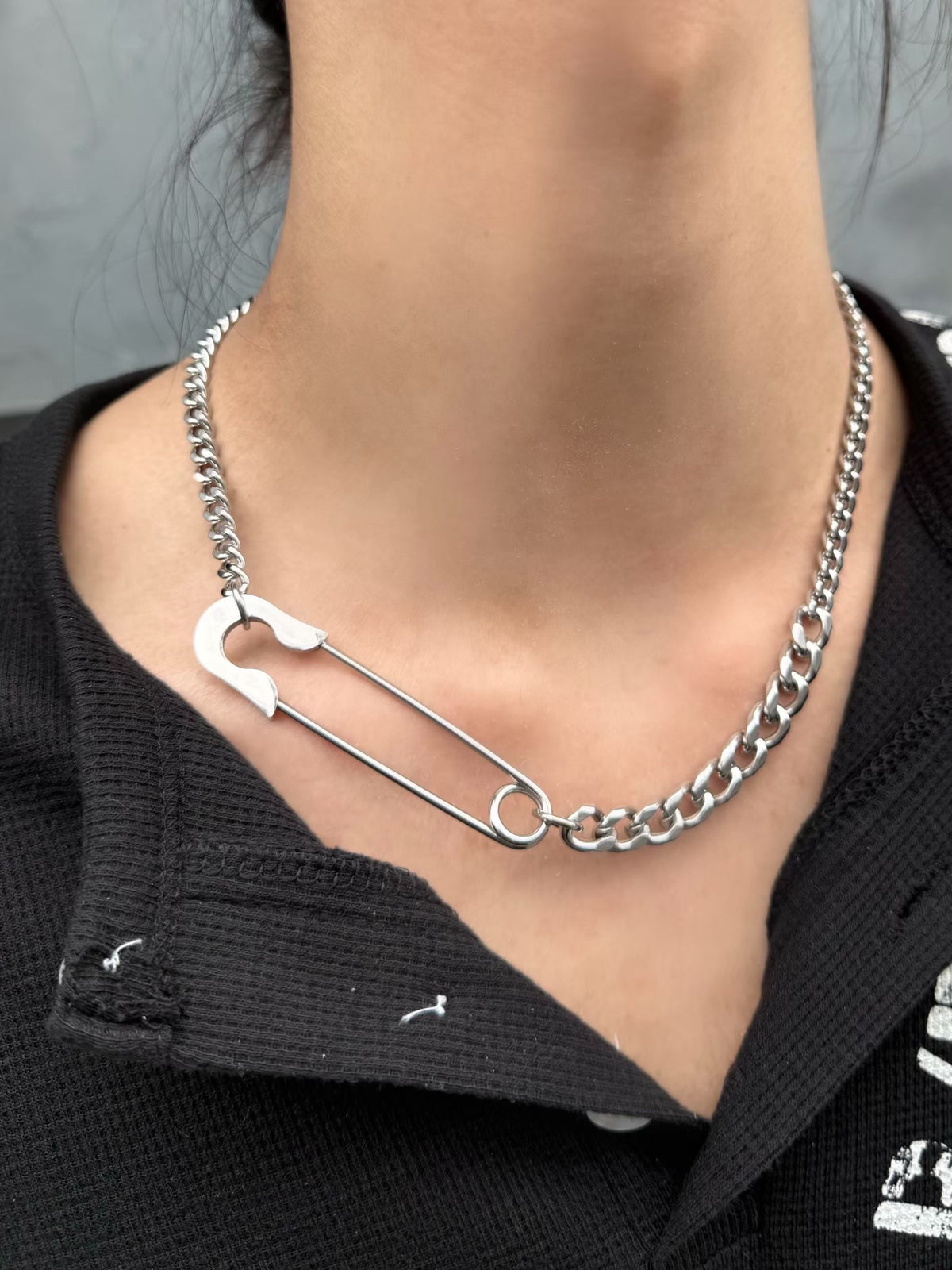 受注制【Never mind the XU】clip chain necklace