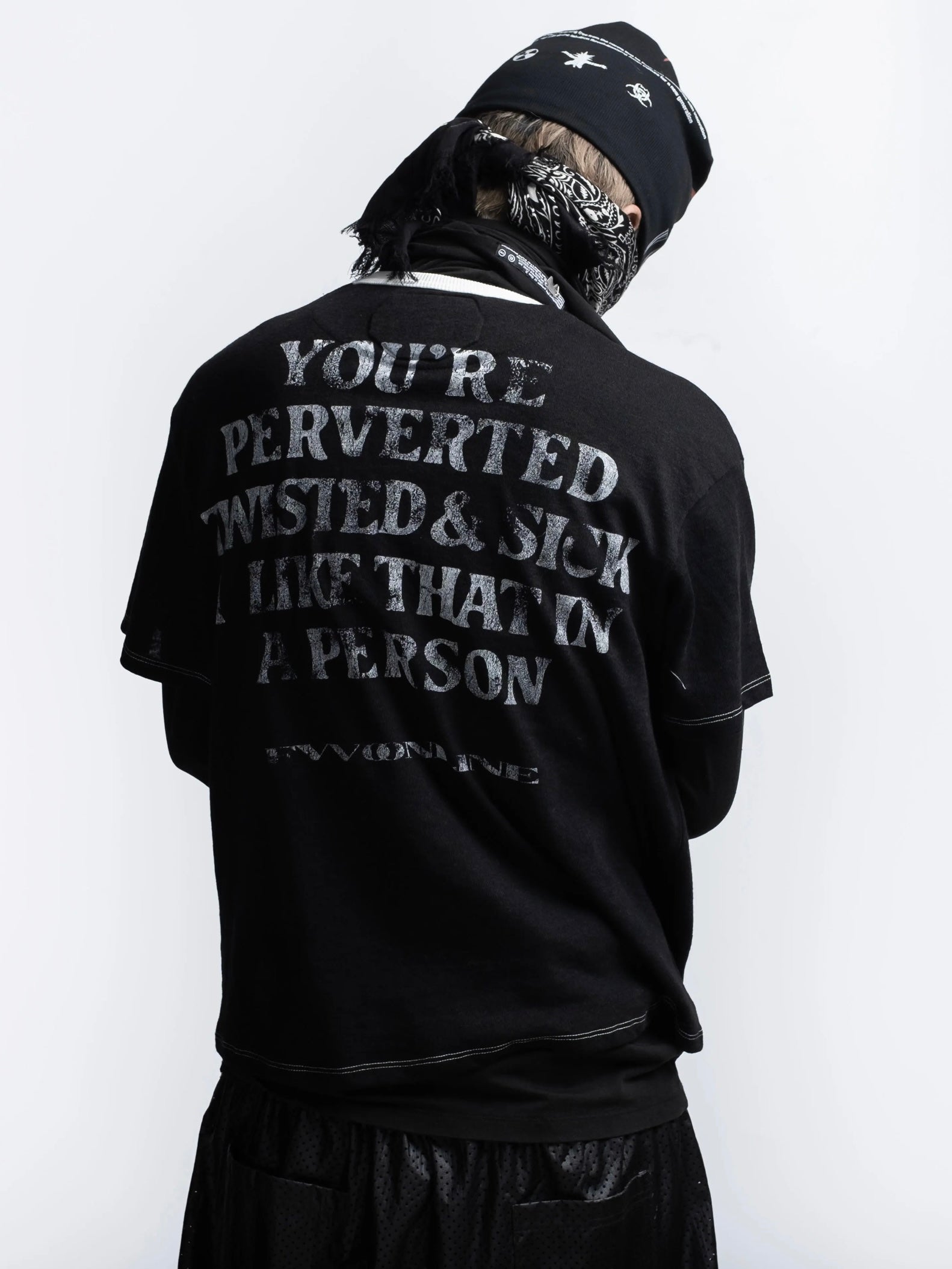 【F.V.V.O】Parody Graphic Ringer Tee