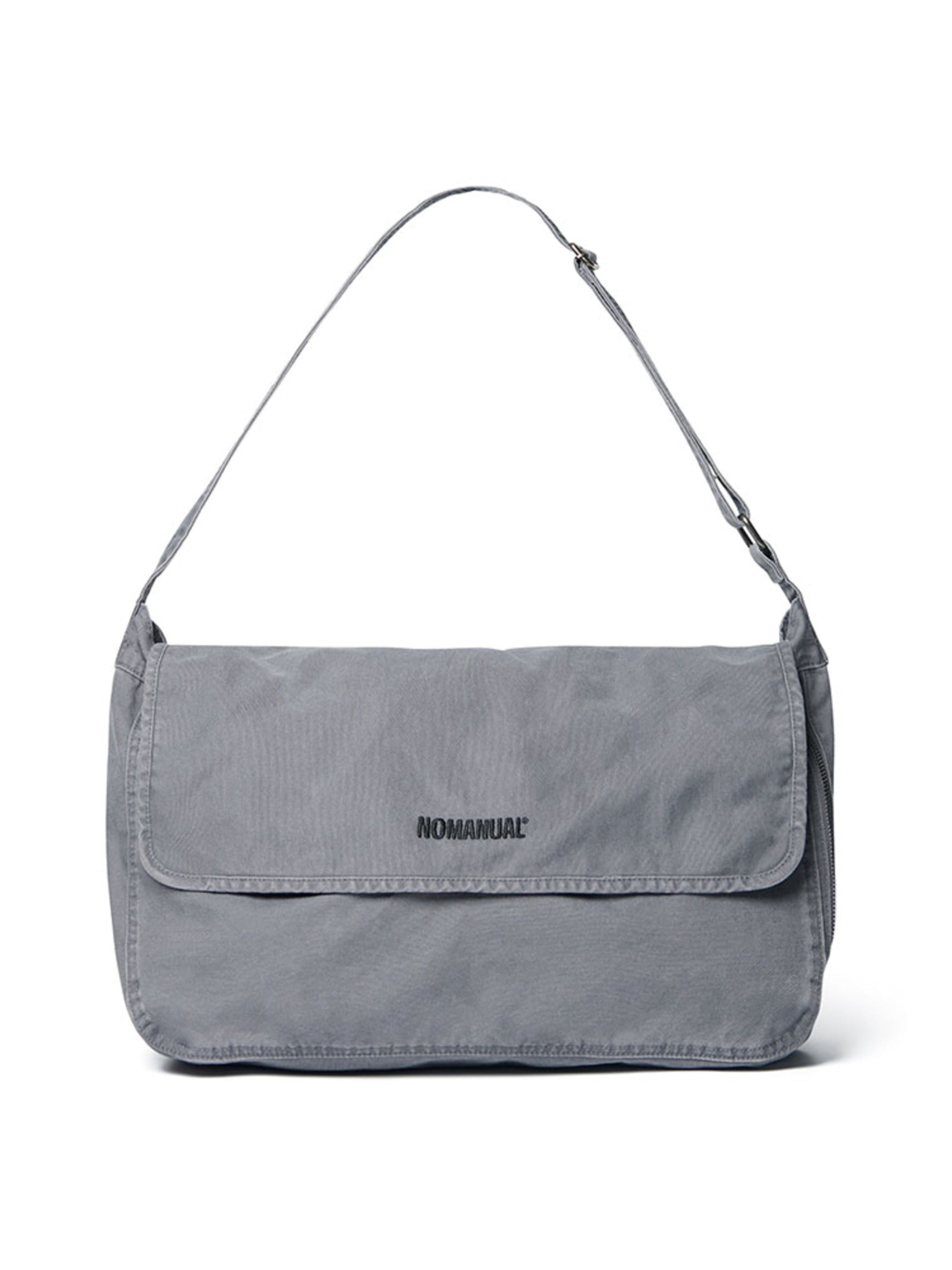 【NOMANUAL】WASHED CANVAS CROSS BAG