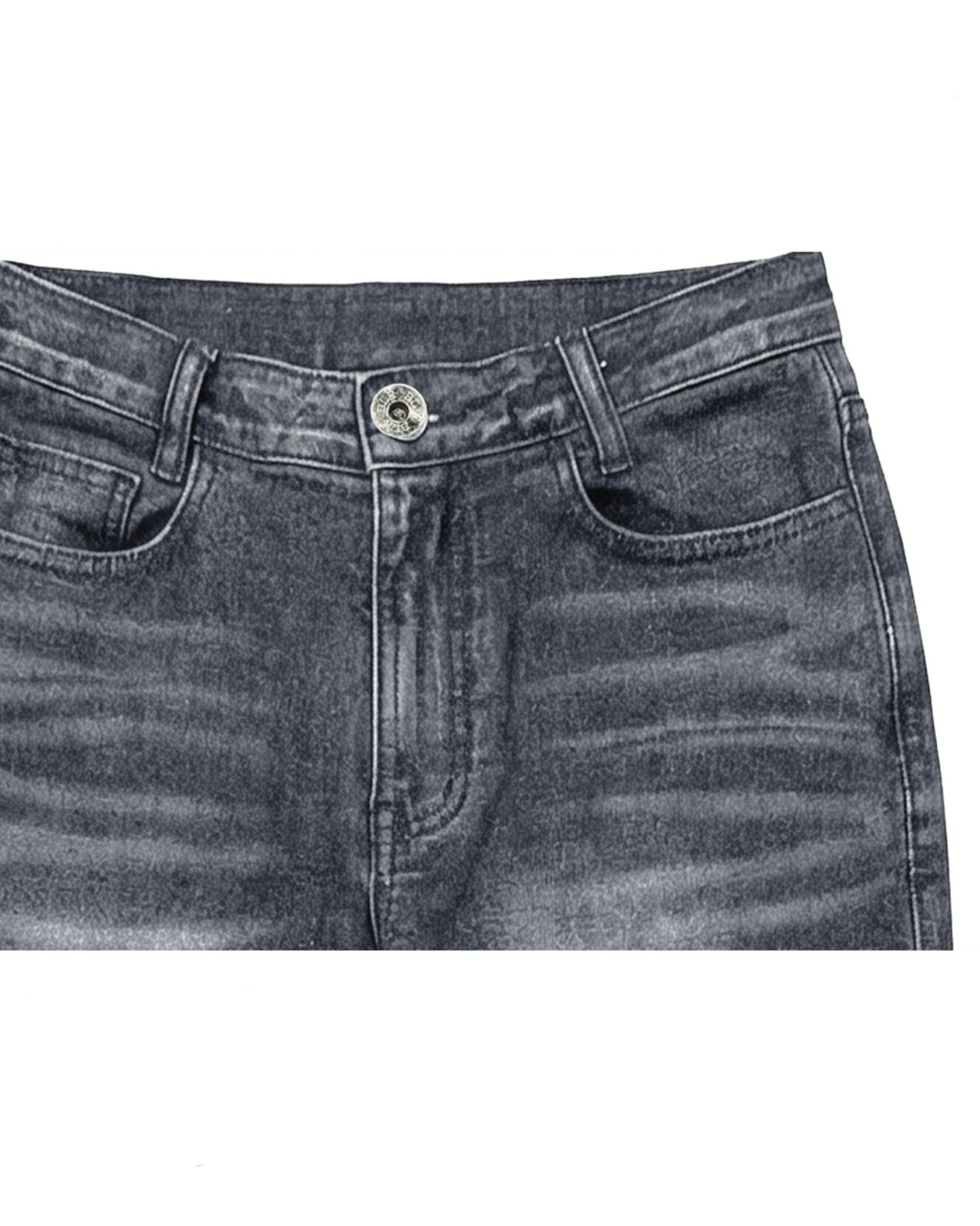 【BLR BLUER】Crush Double Line Washing Denim Pants
