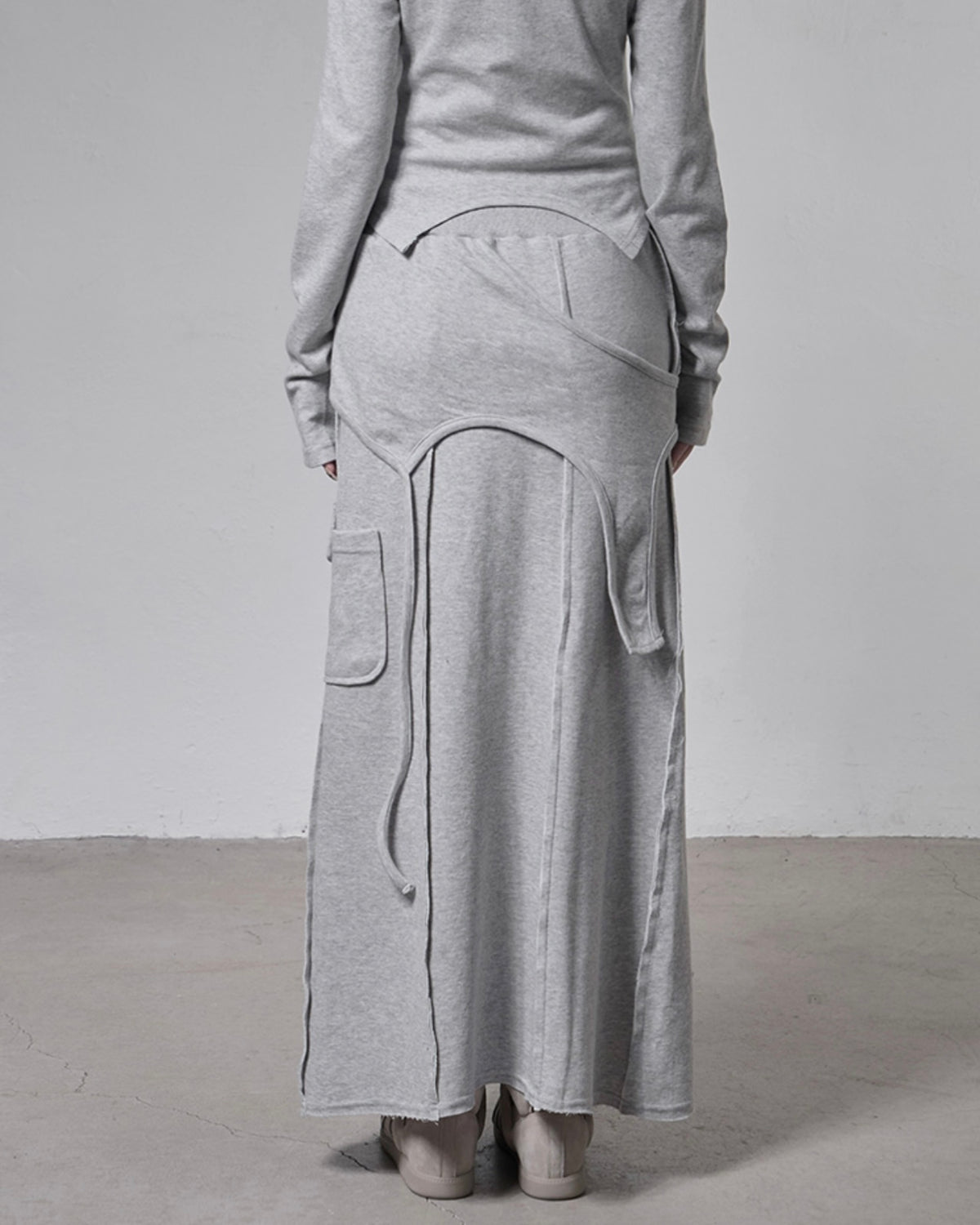 【FANCY CLUB】OVERLAY MAXI SKIRT