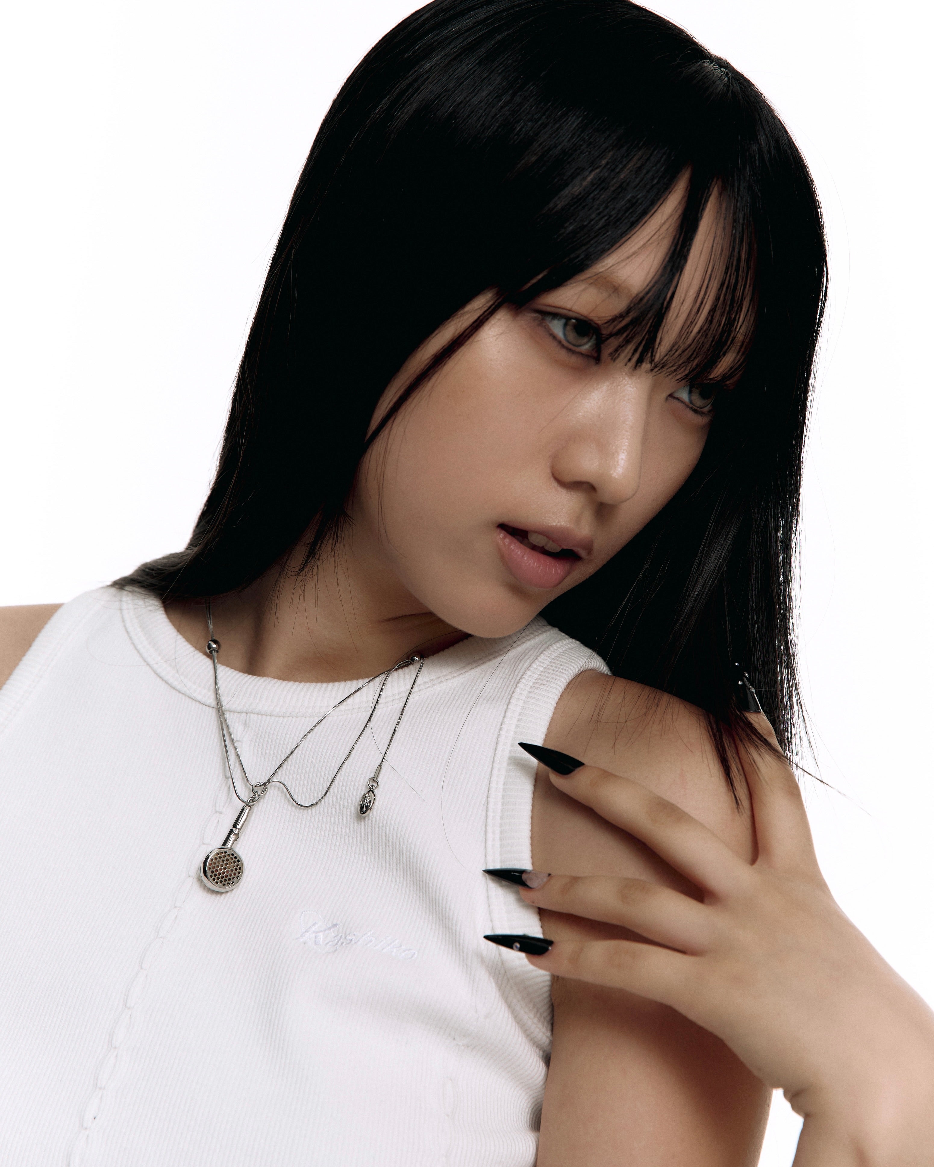 【Kashiko】Layered Slide Earphone Necklace