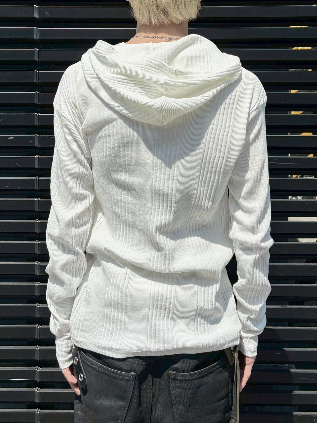 受注制【nmtc+】hooded henley neck long sleeve (3color)
