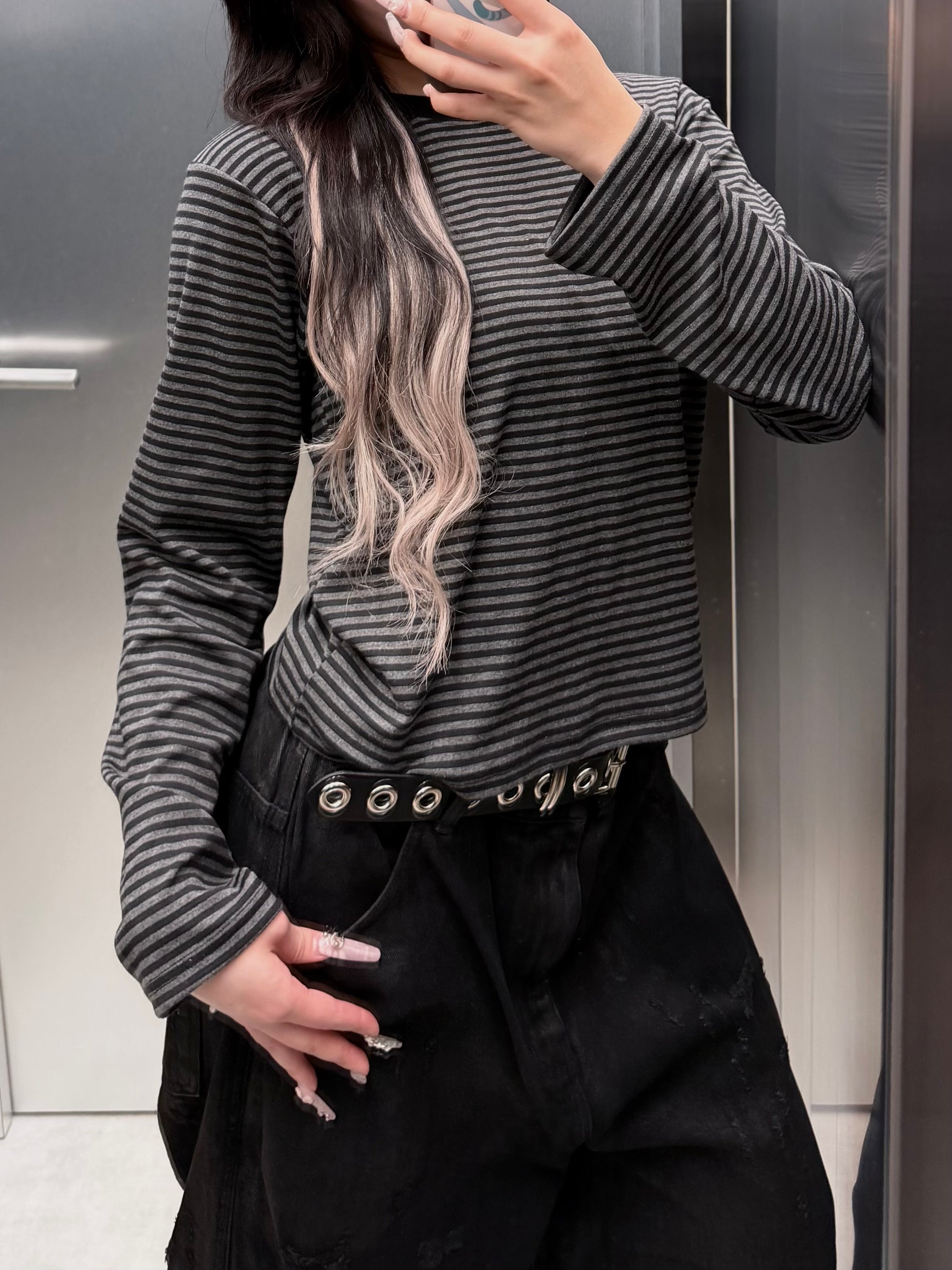 4/4 20:00発売【youll】basic border long sleeve tee (2color)