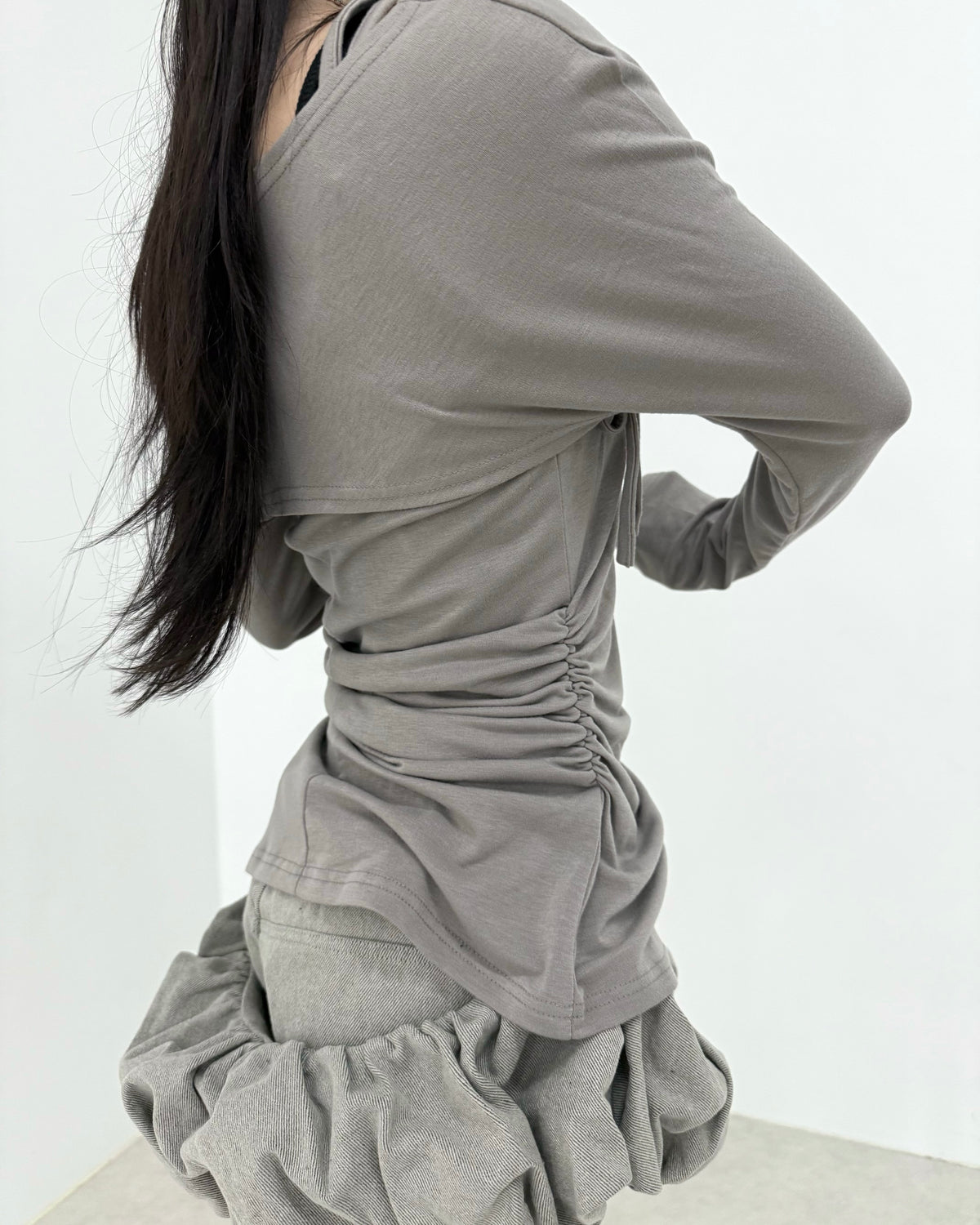 名古屋店WEB限定受注制【nmtc+】Eyelet Layered Bolero Set (3color)