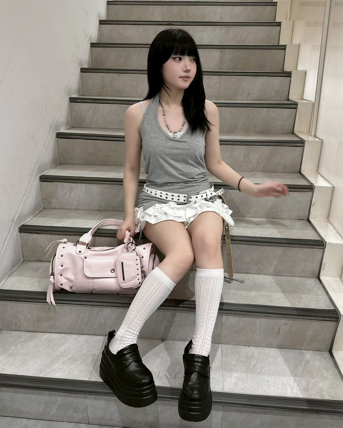 受注制【nmtc+】Cancan Tiered Mini Skirt (2color)