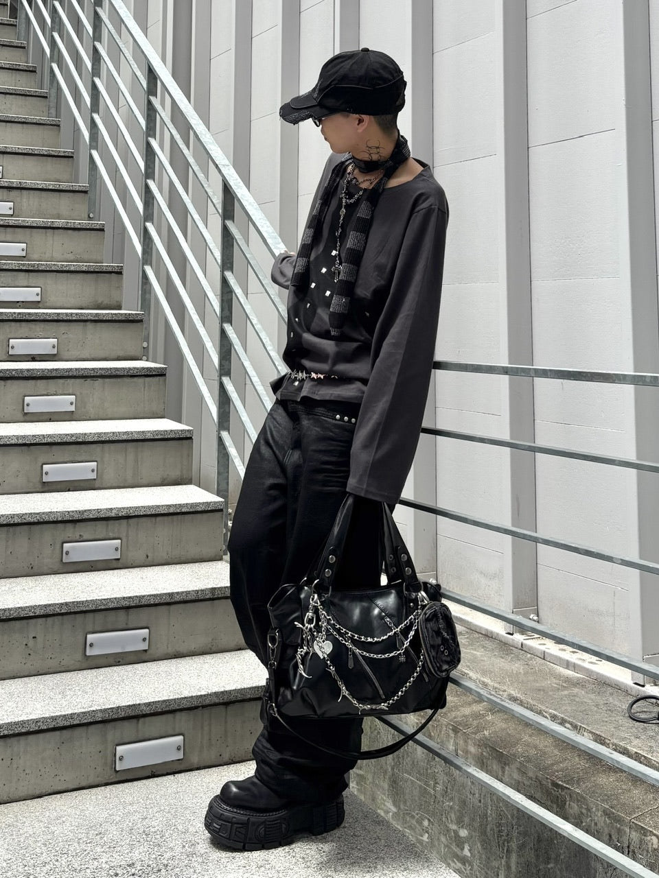 受注制【Never mind the XU】coating denim pants