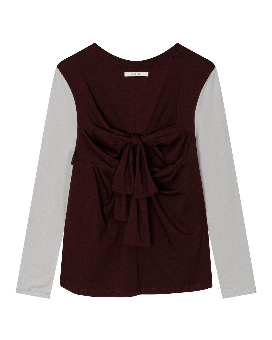 【Uglyshadow】BACK RIBBON T-SHIRT