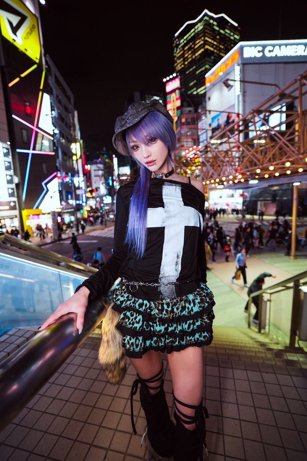 【BABY09】 baby leopard frill skirt (2color)