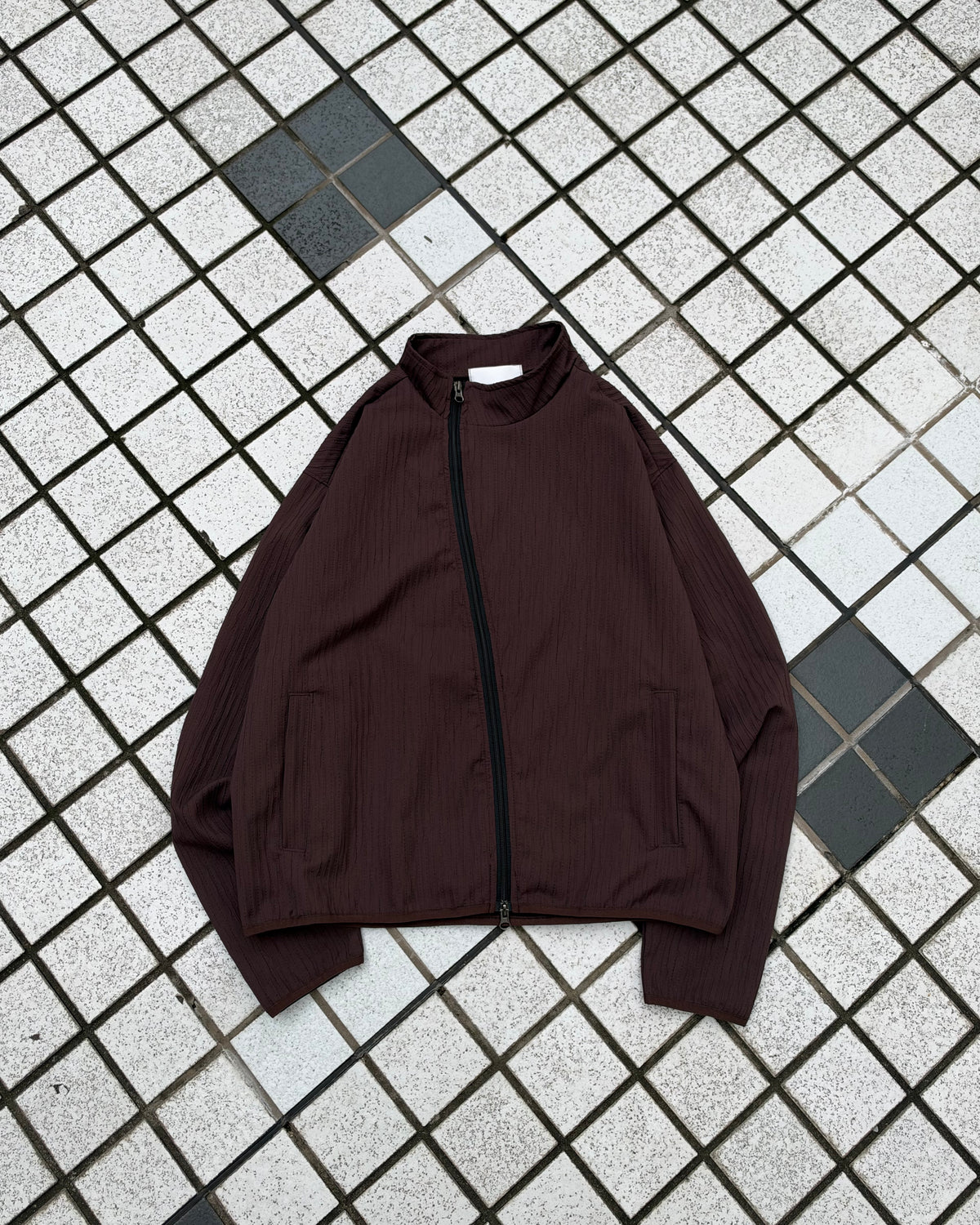 受注制【youll】pleated asymmetry jacket (3color)