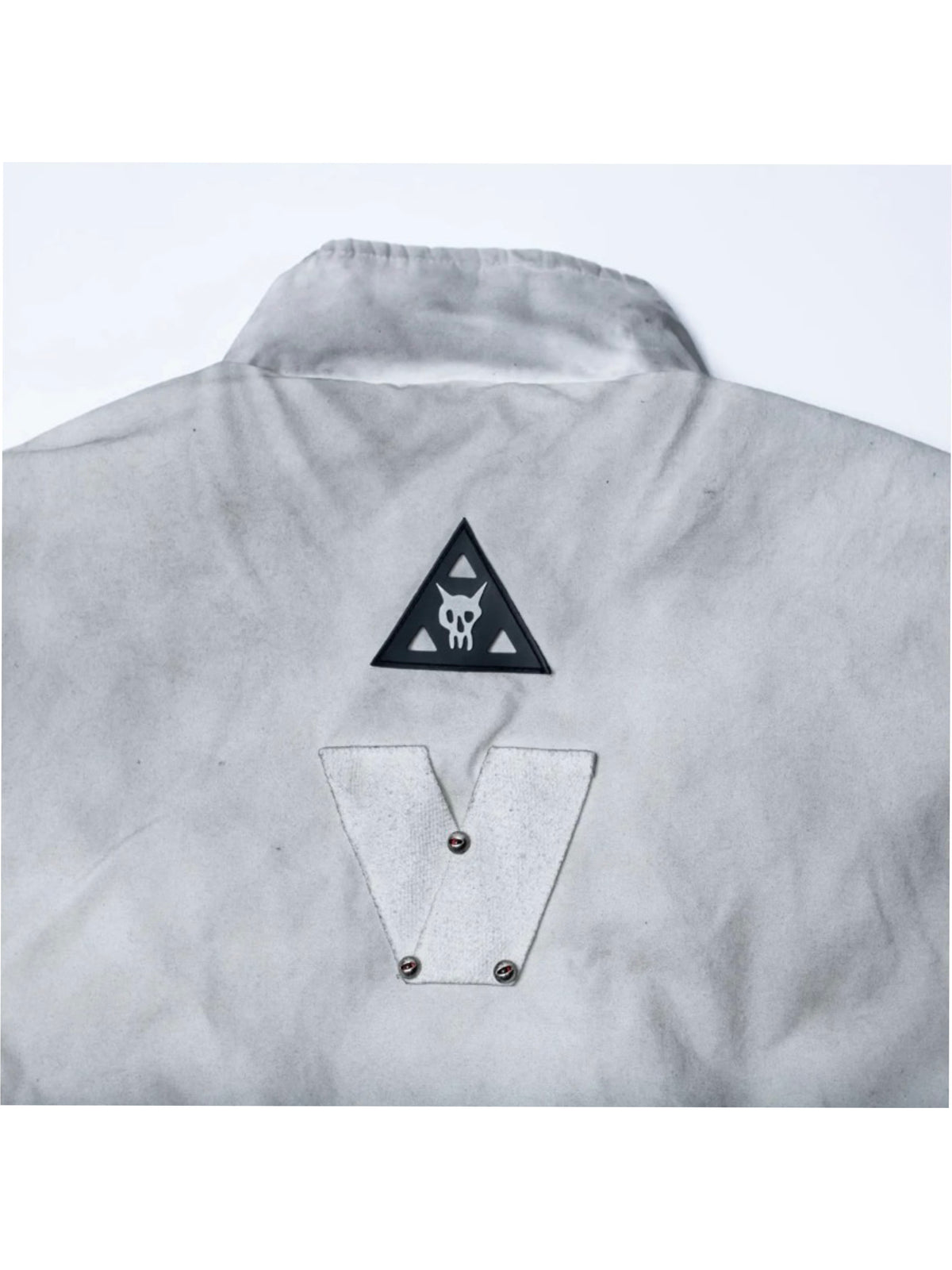 【F.V.V.O】Quilted Cropped Biker Jacket(white)