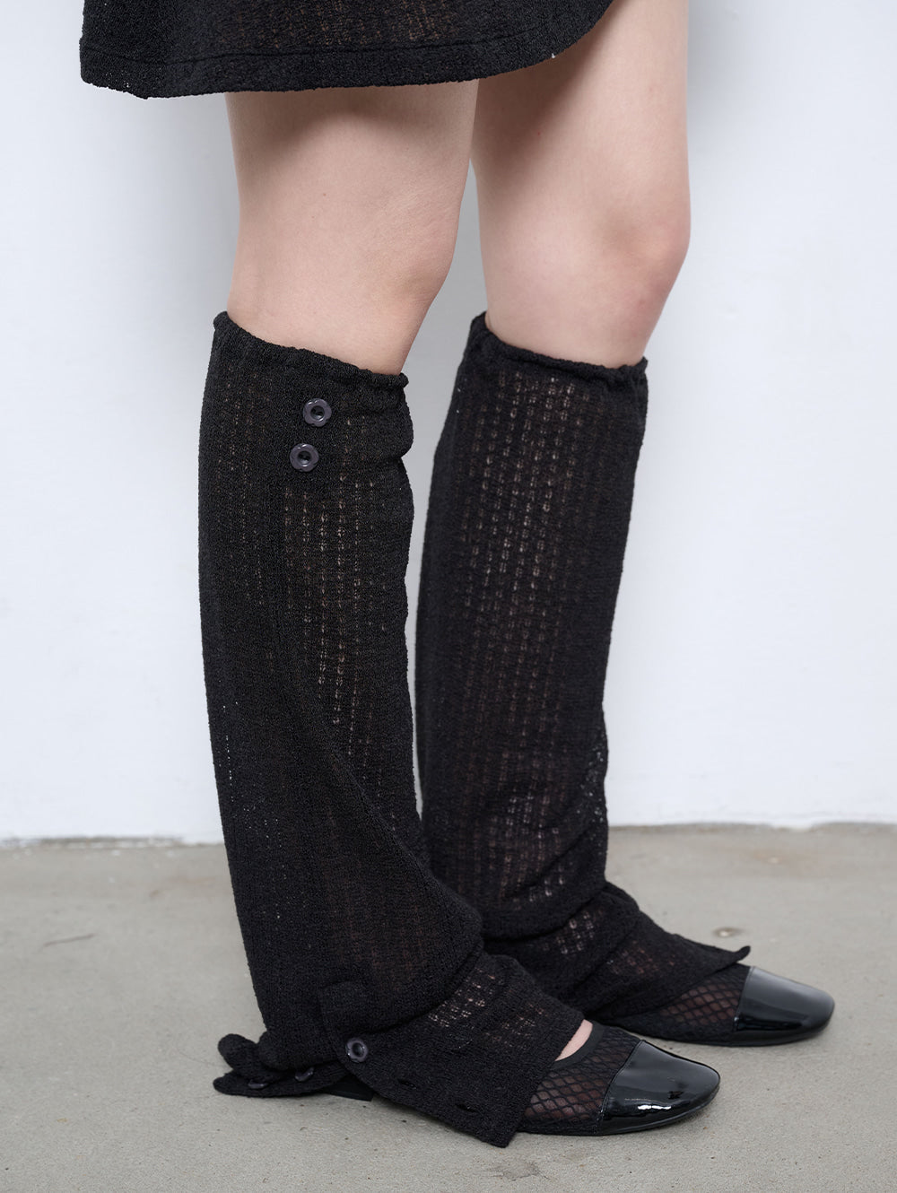 6/8 21:00発売【TUOMIO】CROCHET LEG WARMER