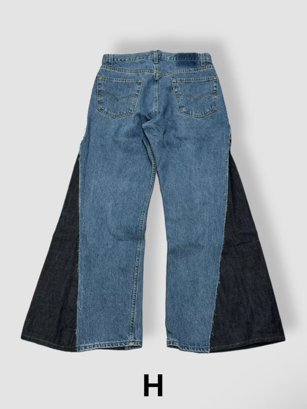 【Re +】newold docking flare denim pants (blue)