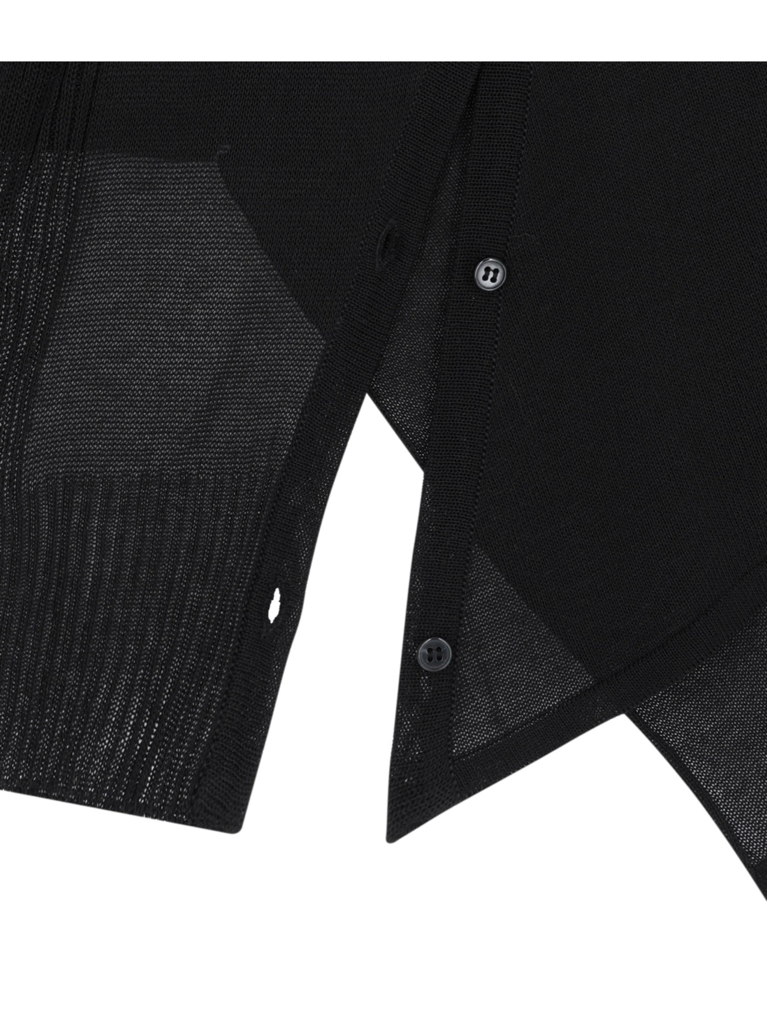 【OJOS】Detach Panel Knit Hoodie