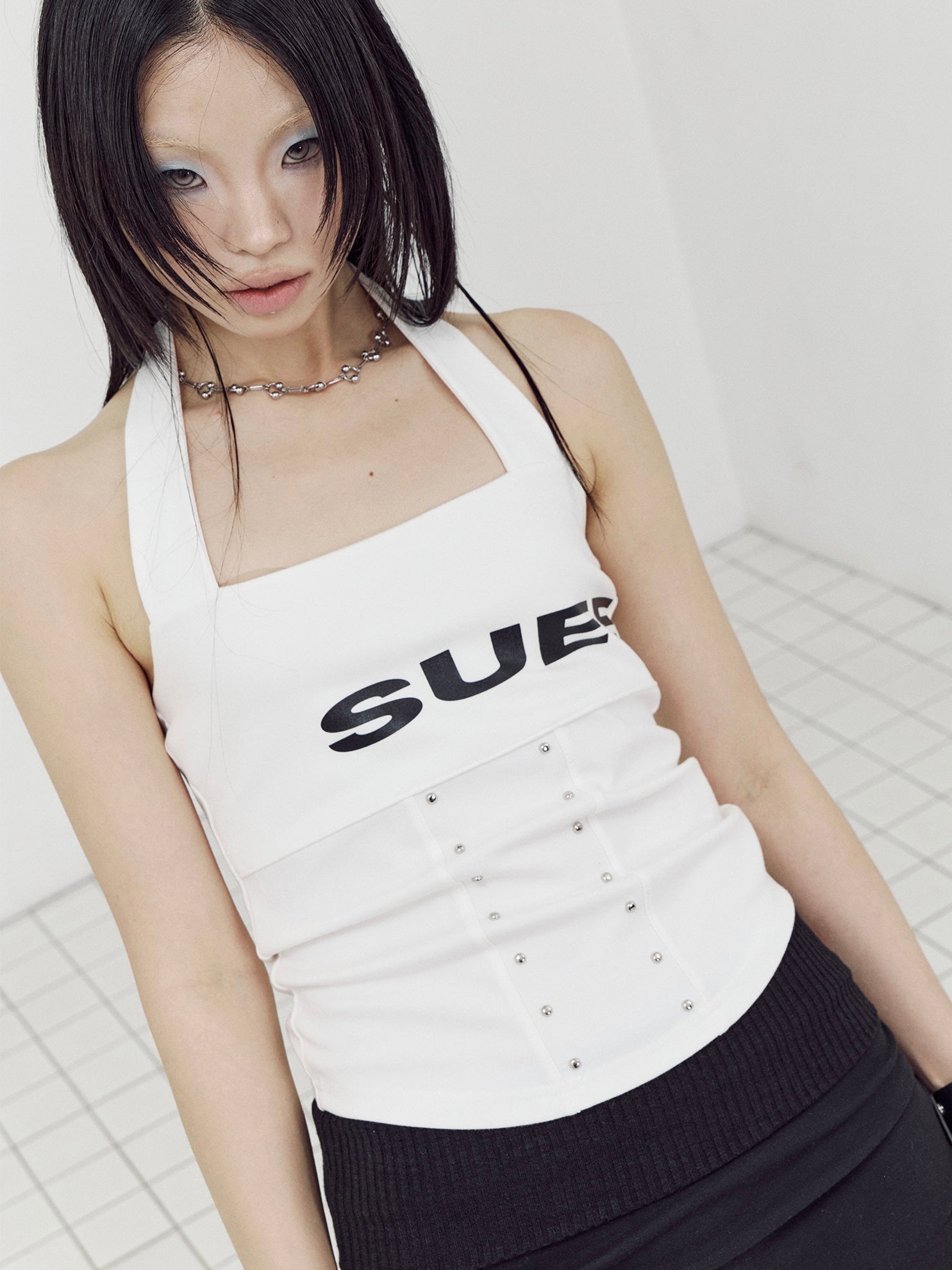 【SETUP-EXE】LOGO HALTER TANK TOP