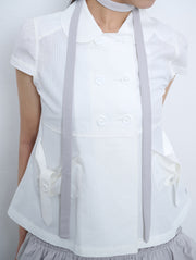 6/8 21:00発売【TUOMIO】ROUND COLLAR HALF JACKET