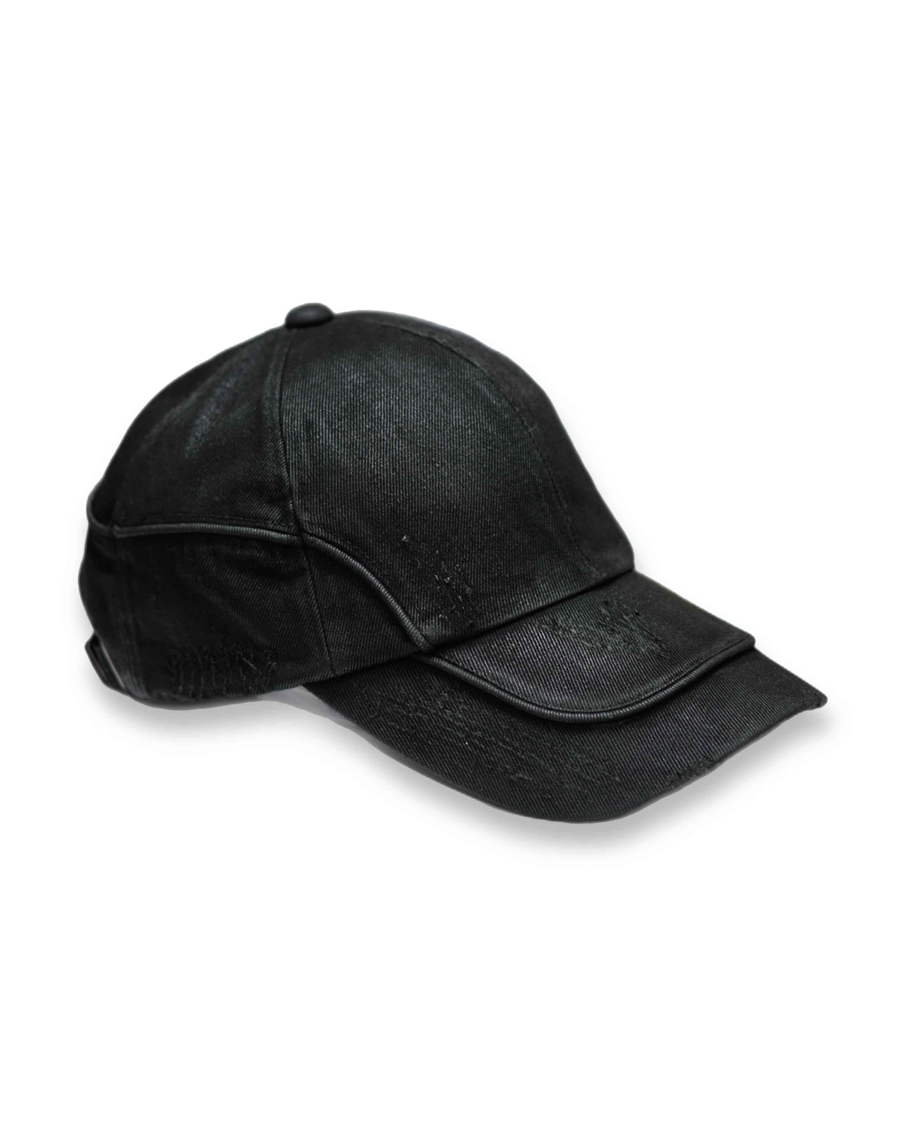 【CHIKASHITSU PLUS HIGH】Arch washed denim cap (coating)