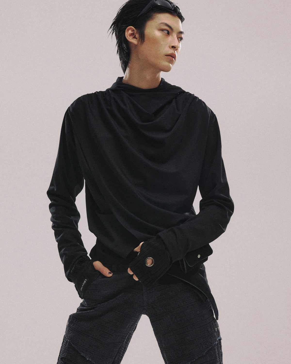 【LECYTO】Avant-garde Drape Hood