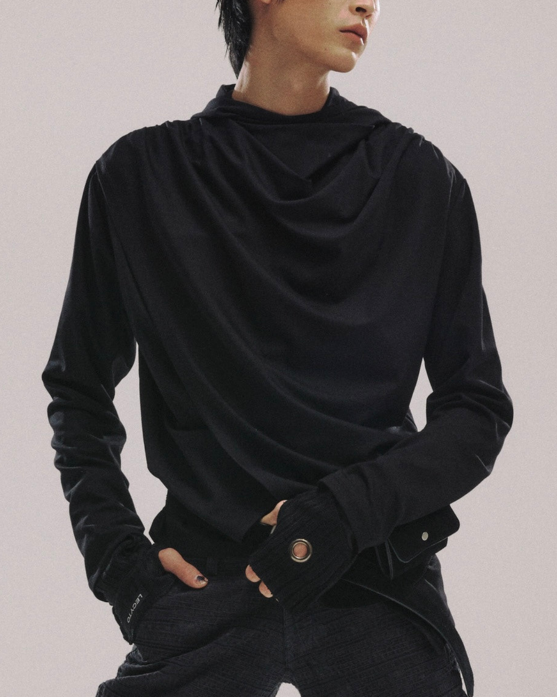 【LECYTO】Avant-garde Drape Hood