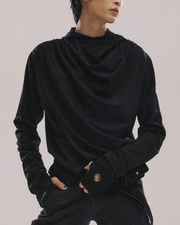 【LECYTO】Avant-garde Drape Hood