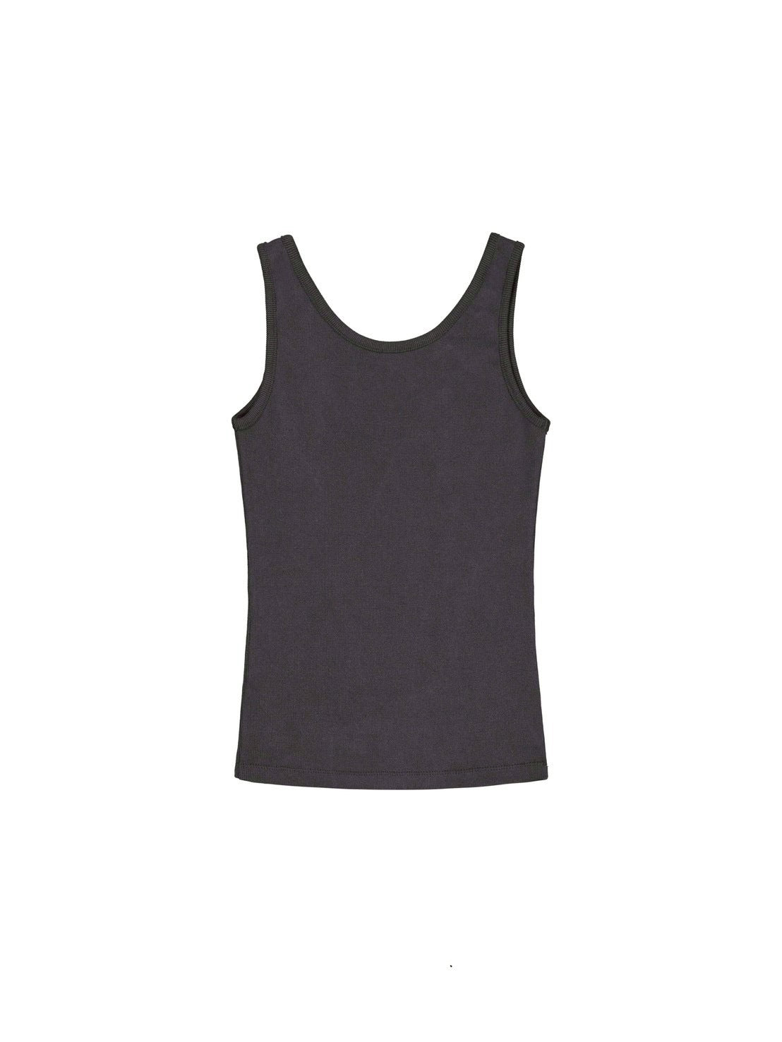 【EYEER】Script Logo Zipper Ribbed Sleeveless