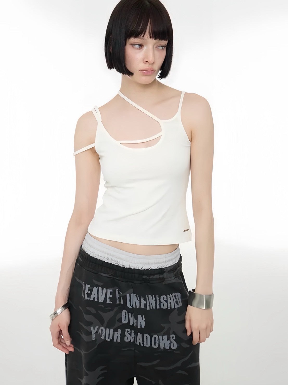 【ROCK CAKE】Layer Strap Tank Top