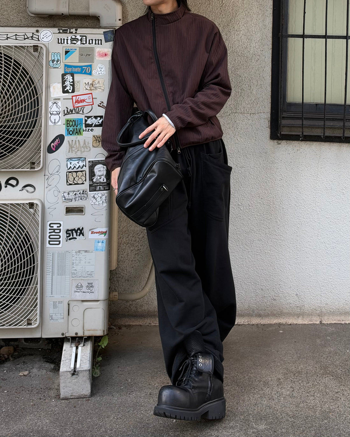 受注制【youll】pleated asymmetry jacket (3color)