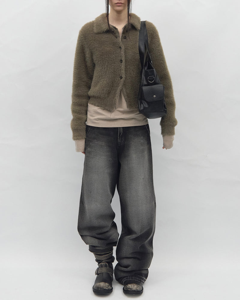 【BLR BLUER】Marked Silence Denim Pants