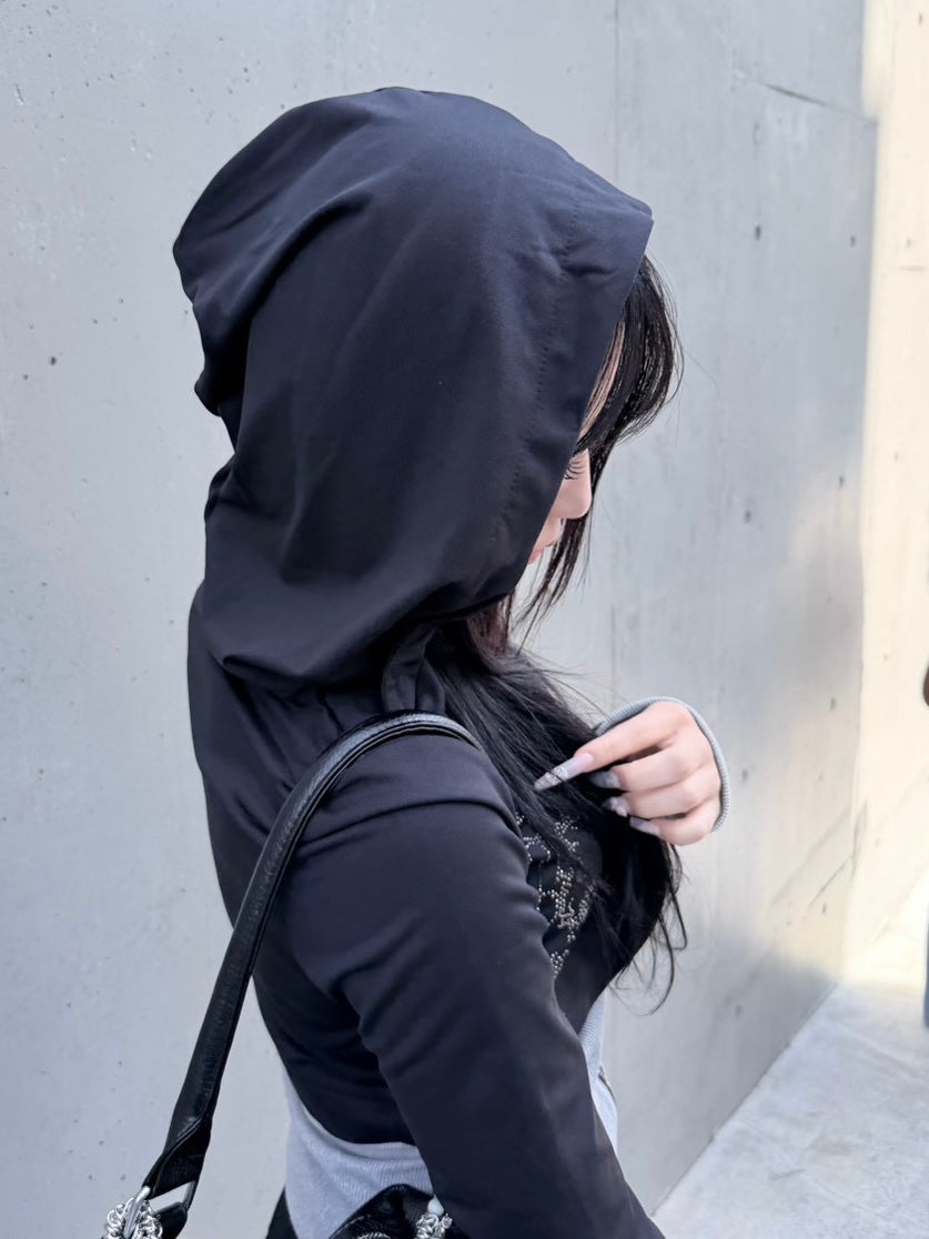 3/1 20:00発売 受注制【nmtc +】bi color vintage zip up hoodie / 【エヌエムティーシープラス】バイカラービンテージジップアップパーカー (2color)